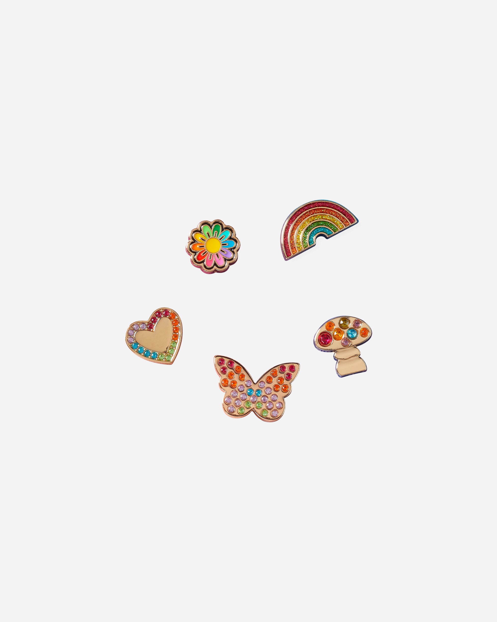 Crocs Rainbow Elevated Festival 5 Pack Multi 10013261