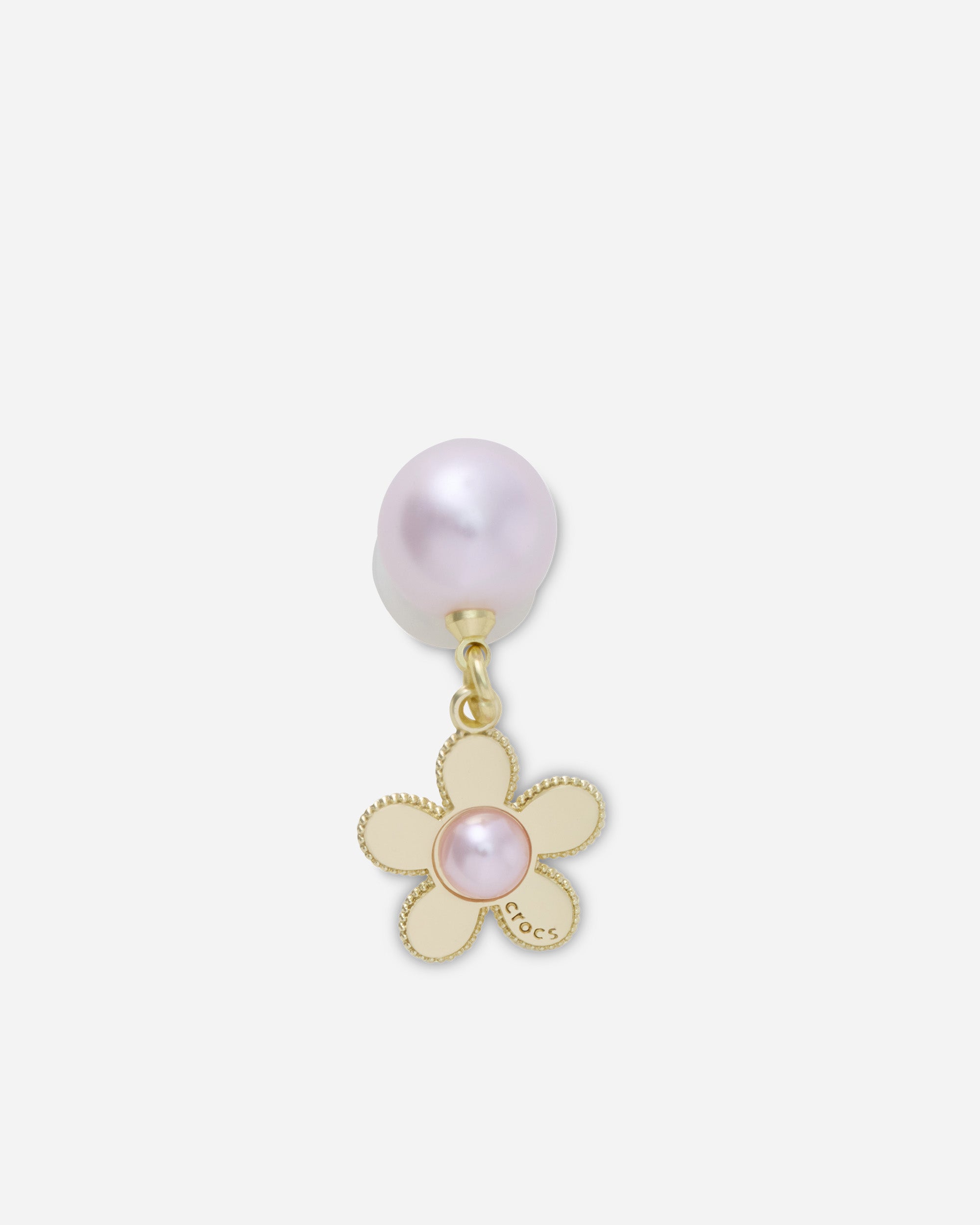 Crocs Jibbitz Pink Pearl and Gold Flower 10017437
