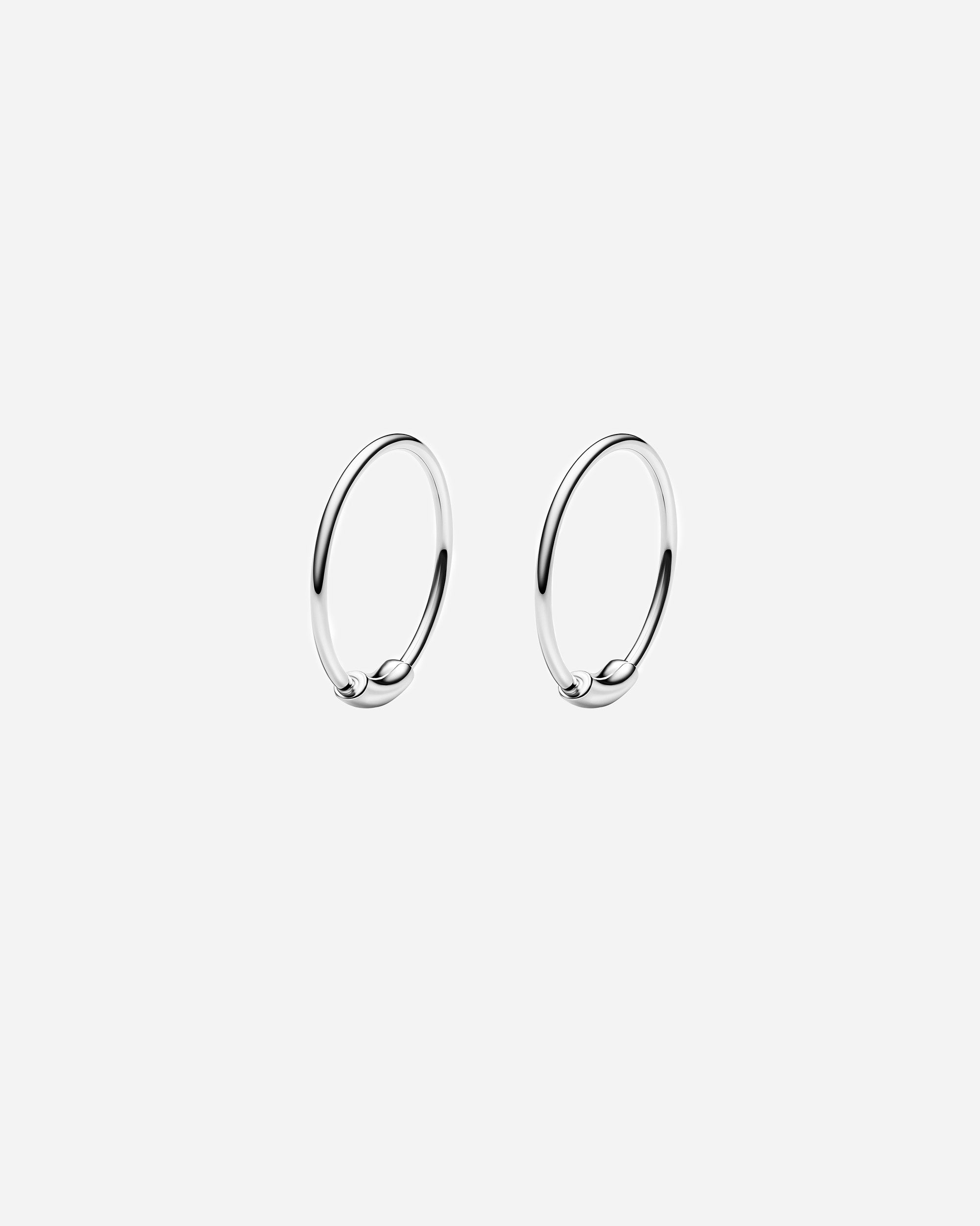 Maria Black Basic 12 Hoops Silver Silver 100219