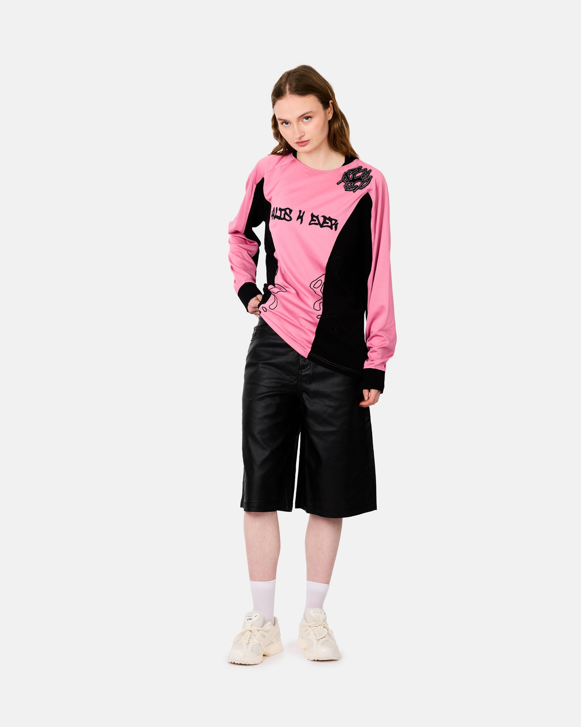 ALIS Coen Long Sleeve 2-Layer Jersey Black / Pink 101-34