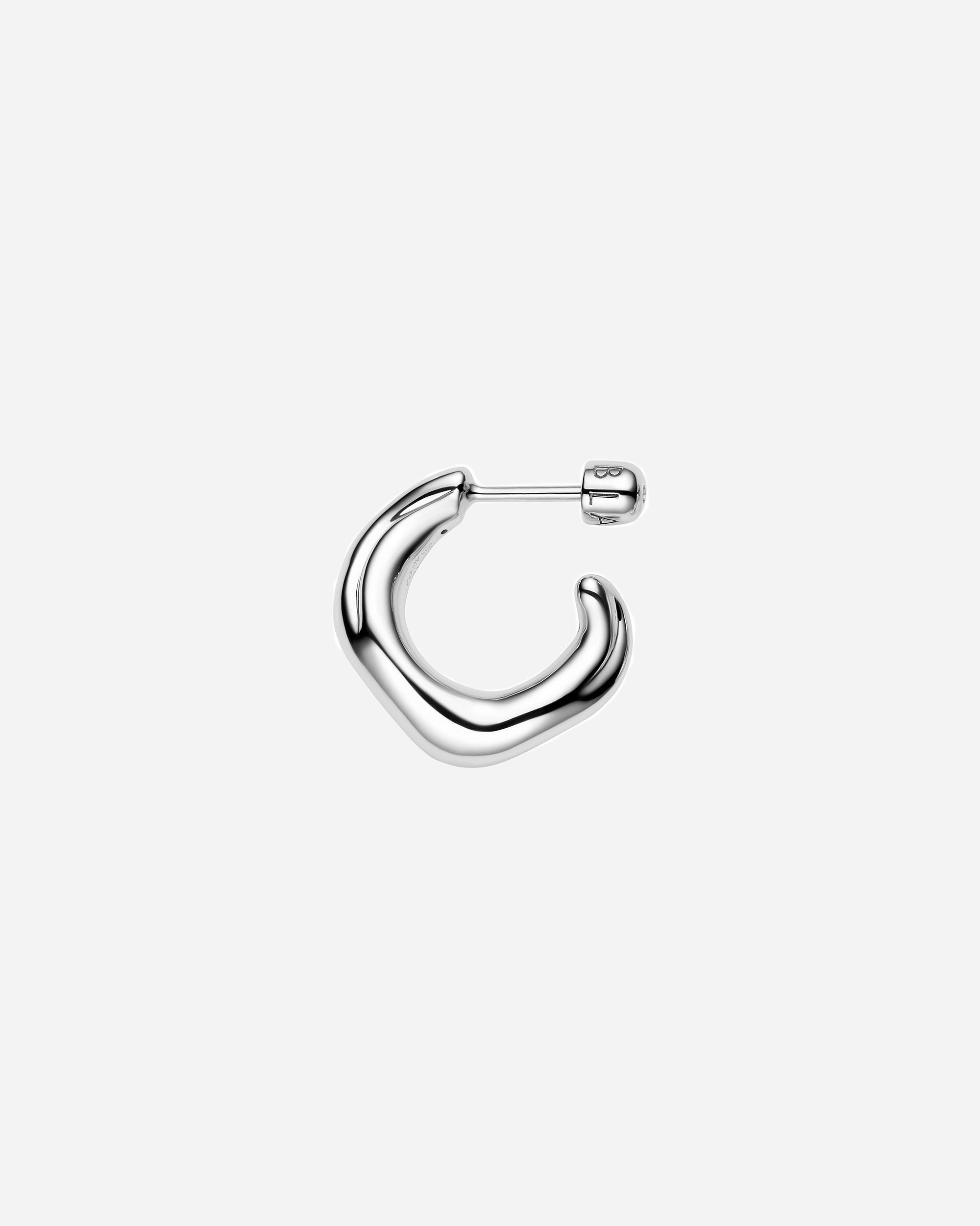 Maria Black Anil Hoop Small Silver - Left Recycled sterling silver 101146AG