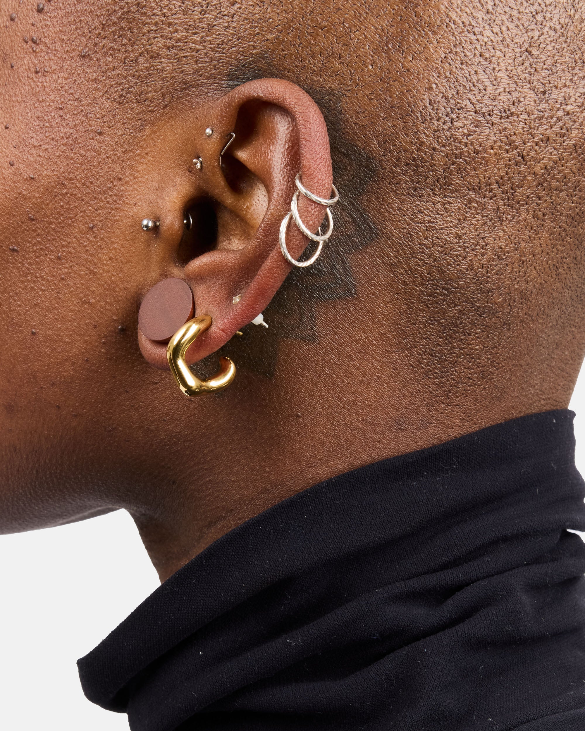 Maria Black Anil Hoop Small Gold - Left Gold 101146YG - Left