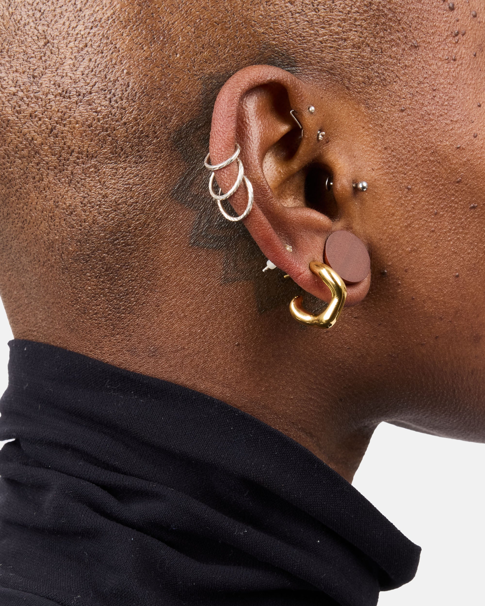 Maria Black Anil Hoop Small Gold - Right Gold 101146YG - Right