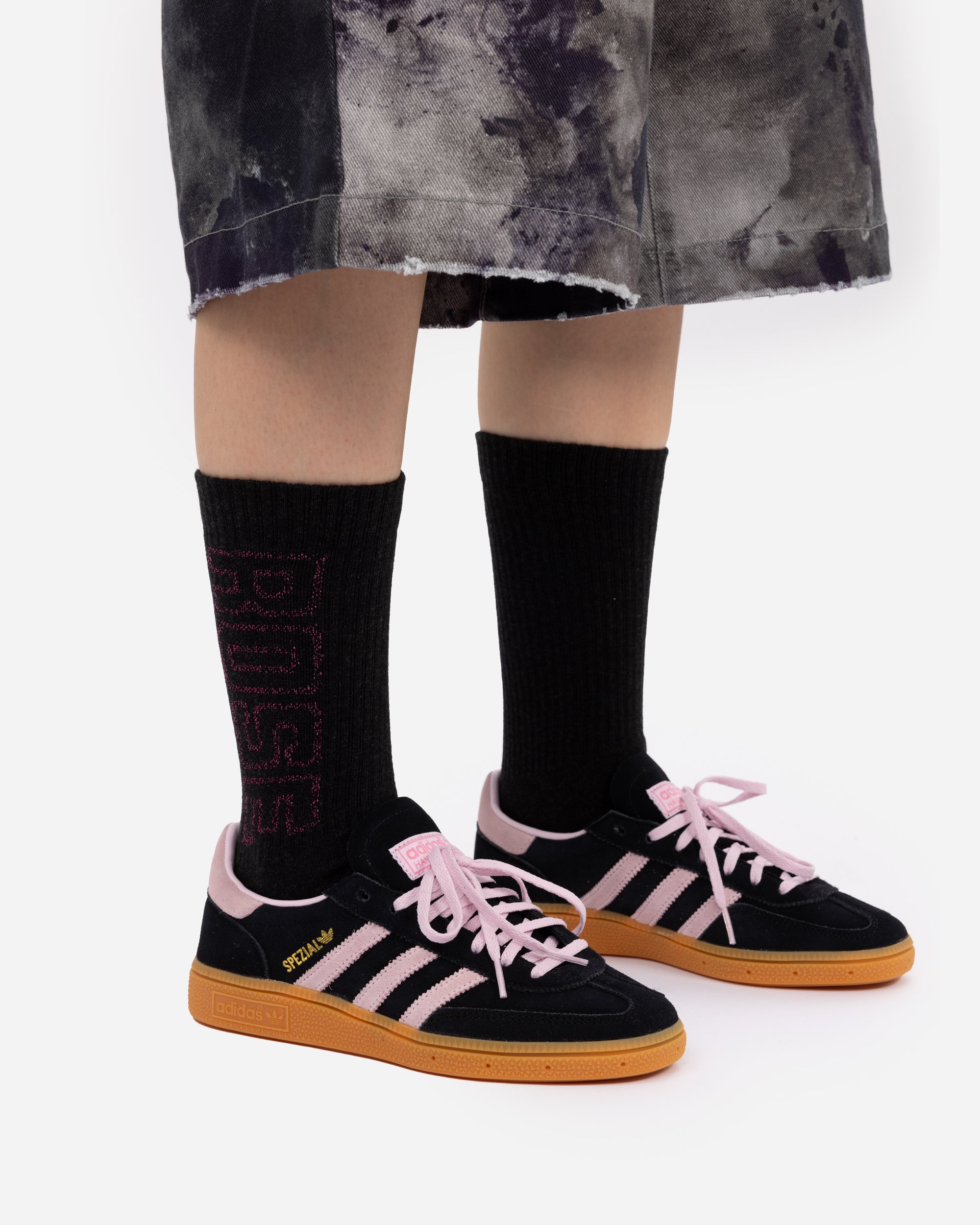 Martine Rose Fluffy sock mulitpack (2 packs) BLACK AND WHITE 1180JF04012