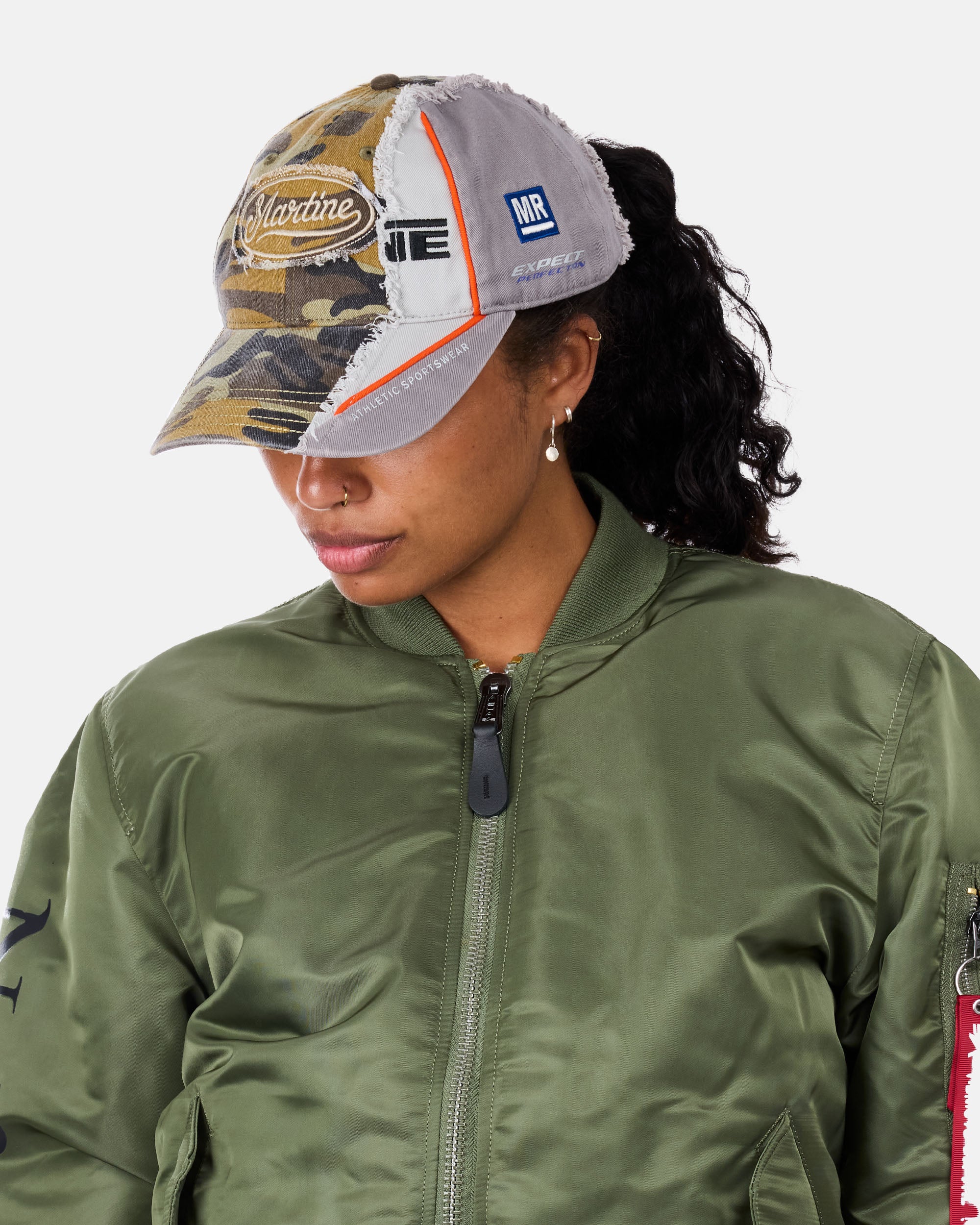 Martine Rose Collage Cap GREEN 1217WP13418