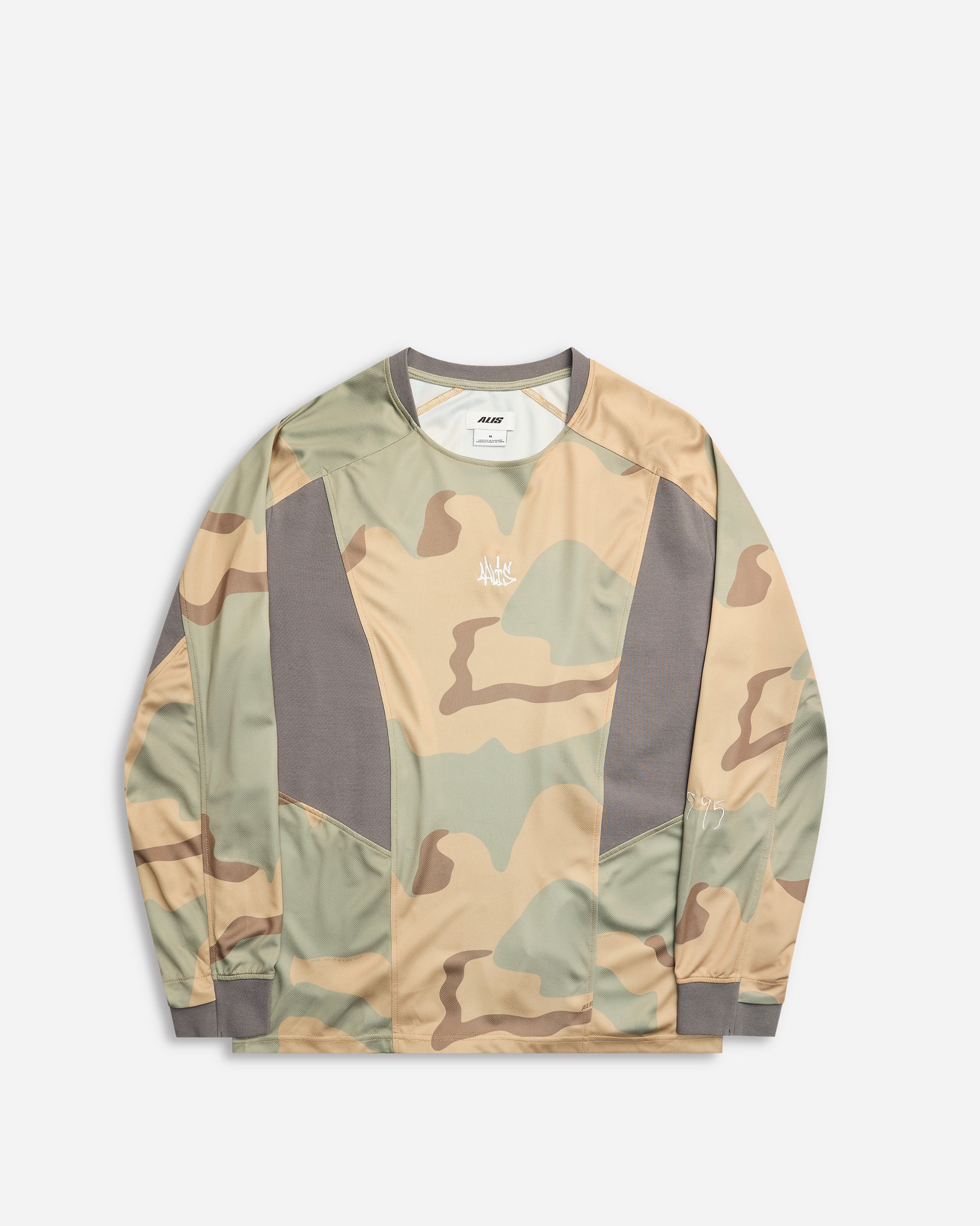 ALIS Nikola Long Sleeve Embroidered Logo CAMOUFLAGE : GREY 161-58