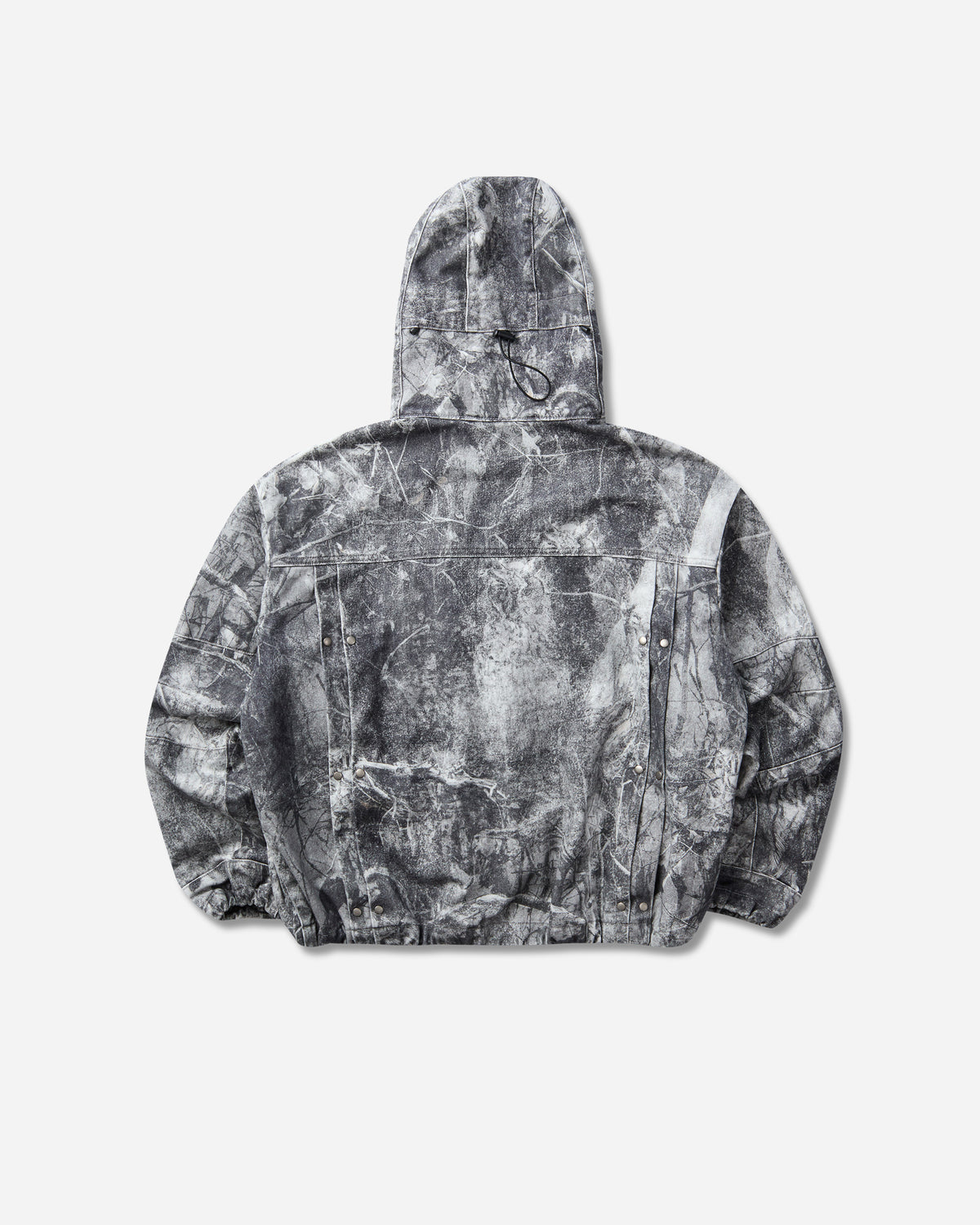 ROA Roa x Wrangler Denim Hooded Jacket Washed Pattern Owl Dark Owl Dark YBMW0273FA210-Owl Dark