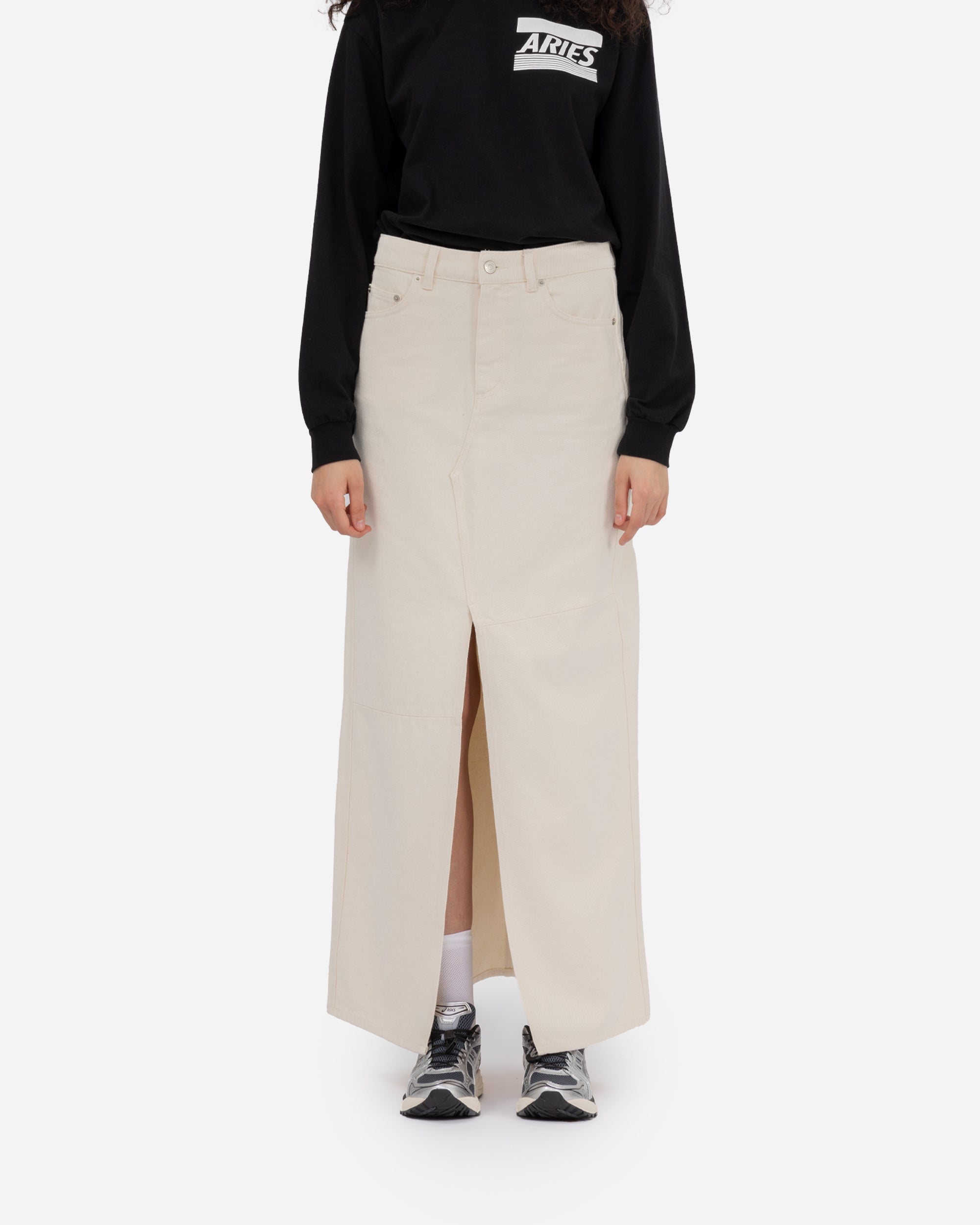 Oval Square Wonder Maxi Skirt Offwhite 20704-1005