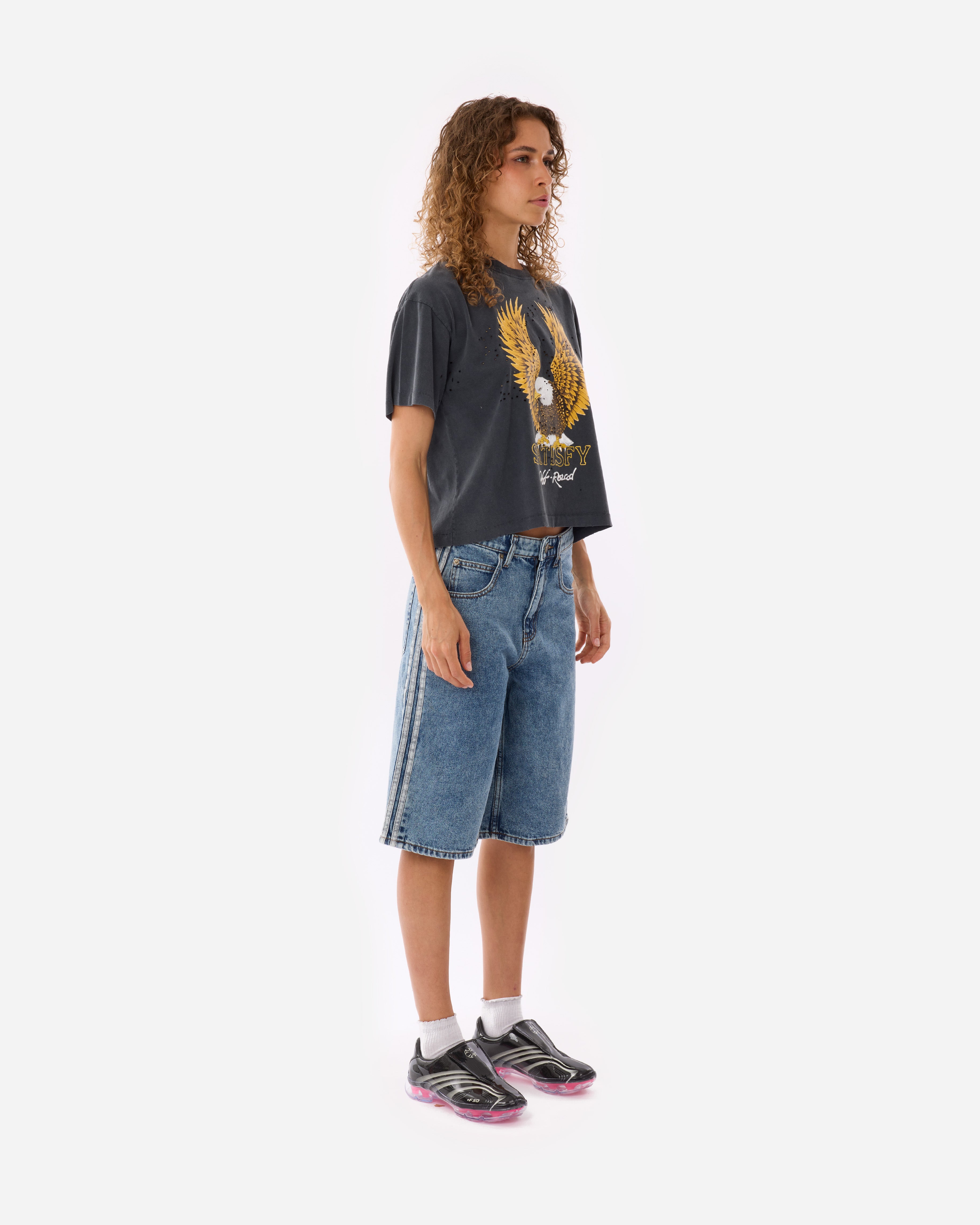 Satisfy MothTech T-Shirt Aged Black 21002-00A19
