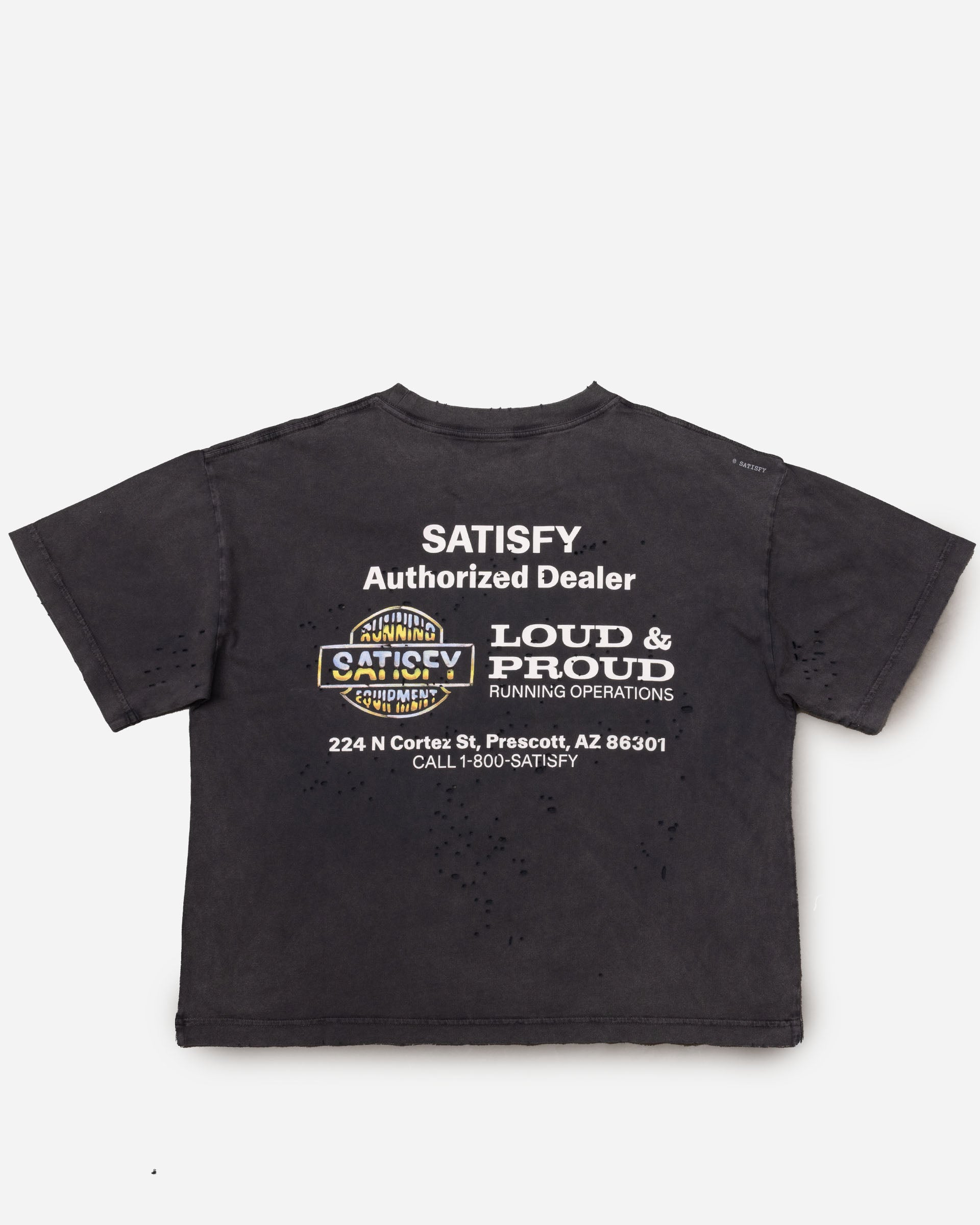 Satisfy Mothtech T-shirt Aged Black 21002-AB-EST1