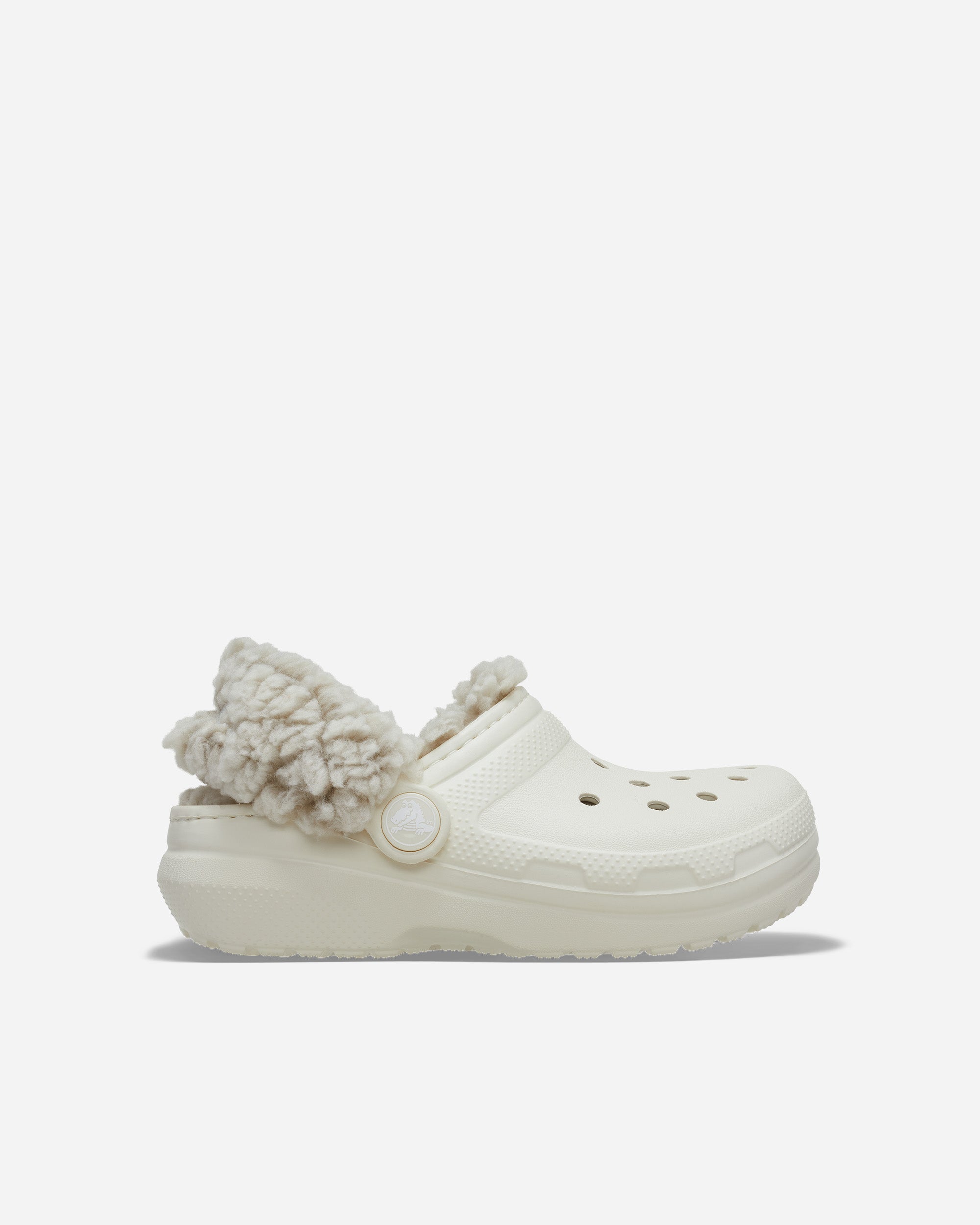 Crocs Classic Fleece Lined Clog (Preschool) Summit White 212856-2MD