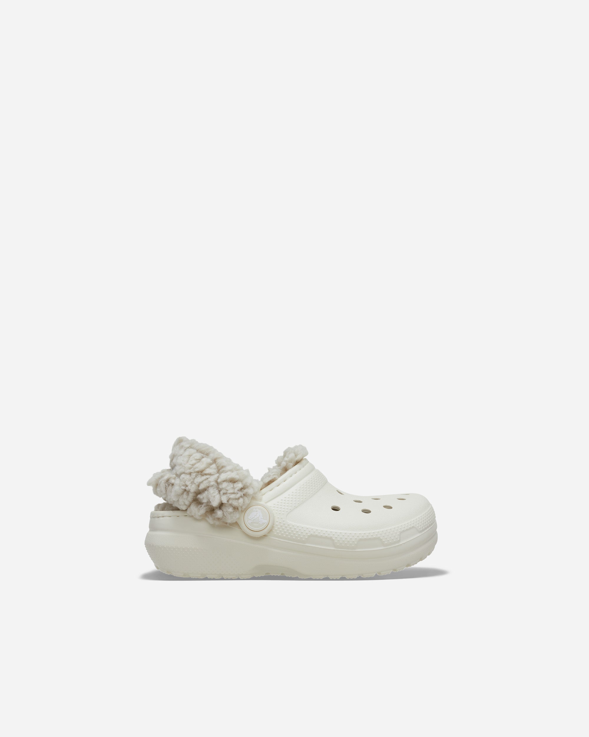 Crocs Classic Fleece Lined Clog (Toddler) Summit White 212857-2MD