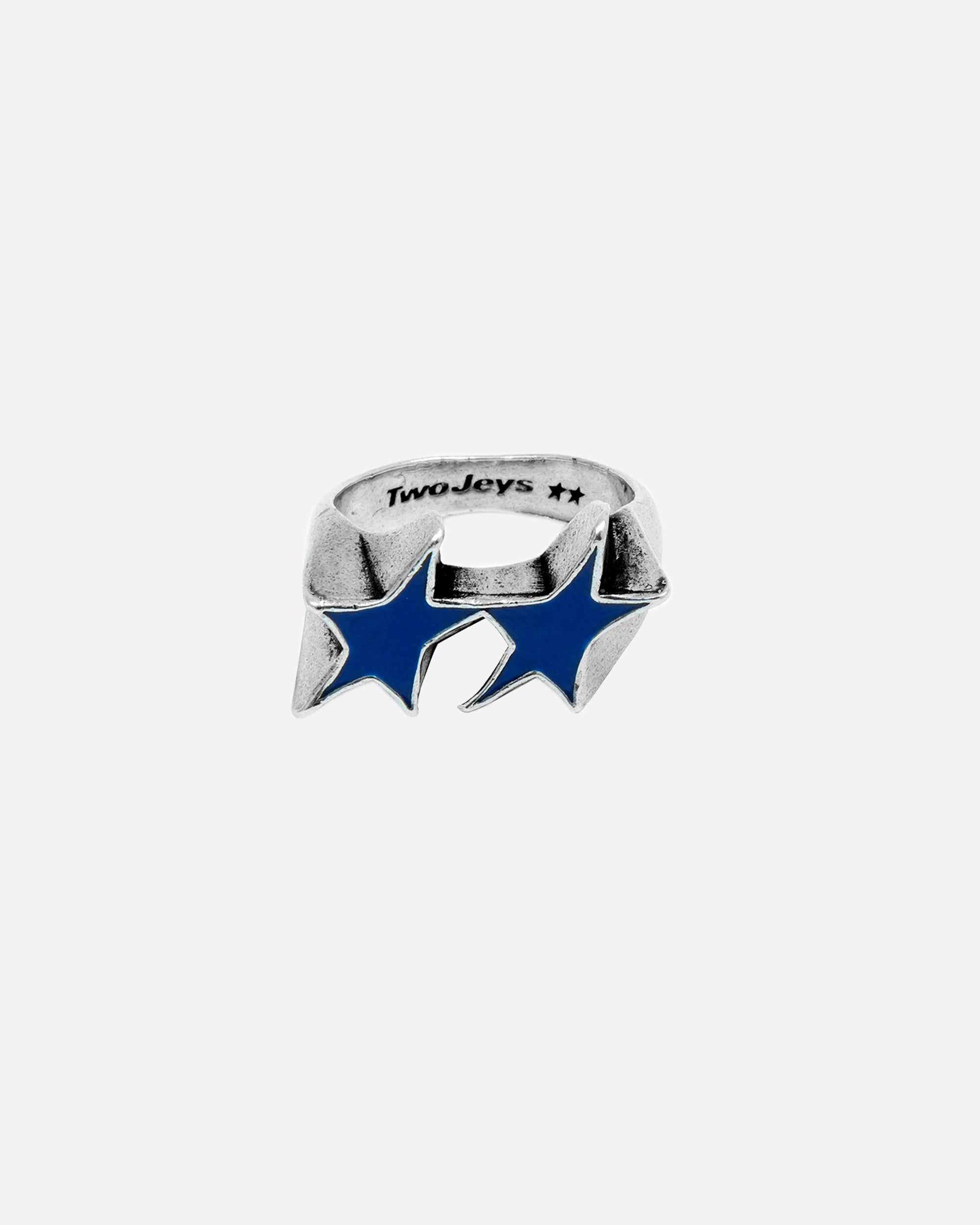 TwoJeys Icon Blue Enameled Single Ring SILVER 215401001