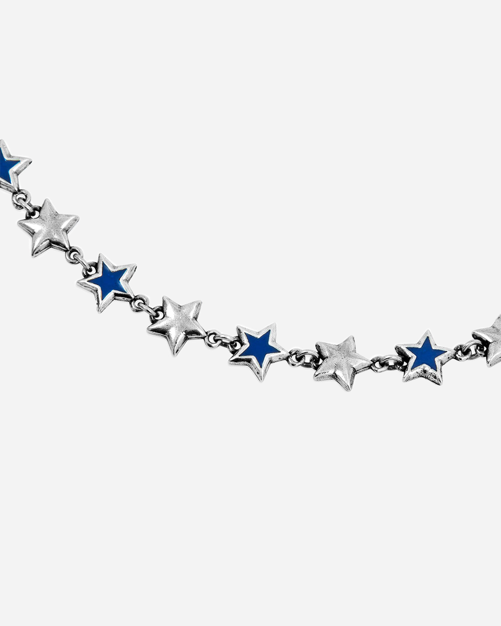 TwoJeys Blue Enameled Stars Necklace SILVER 219601001