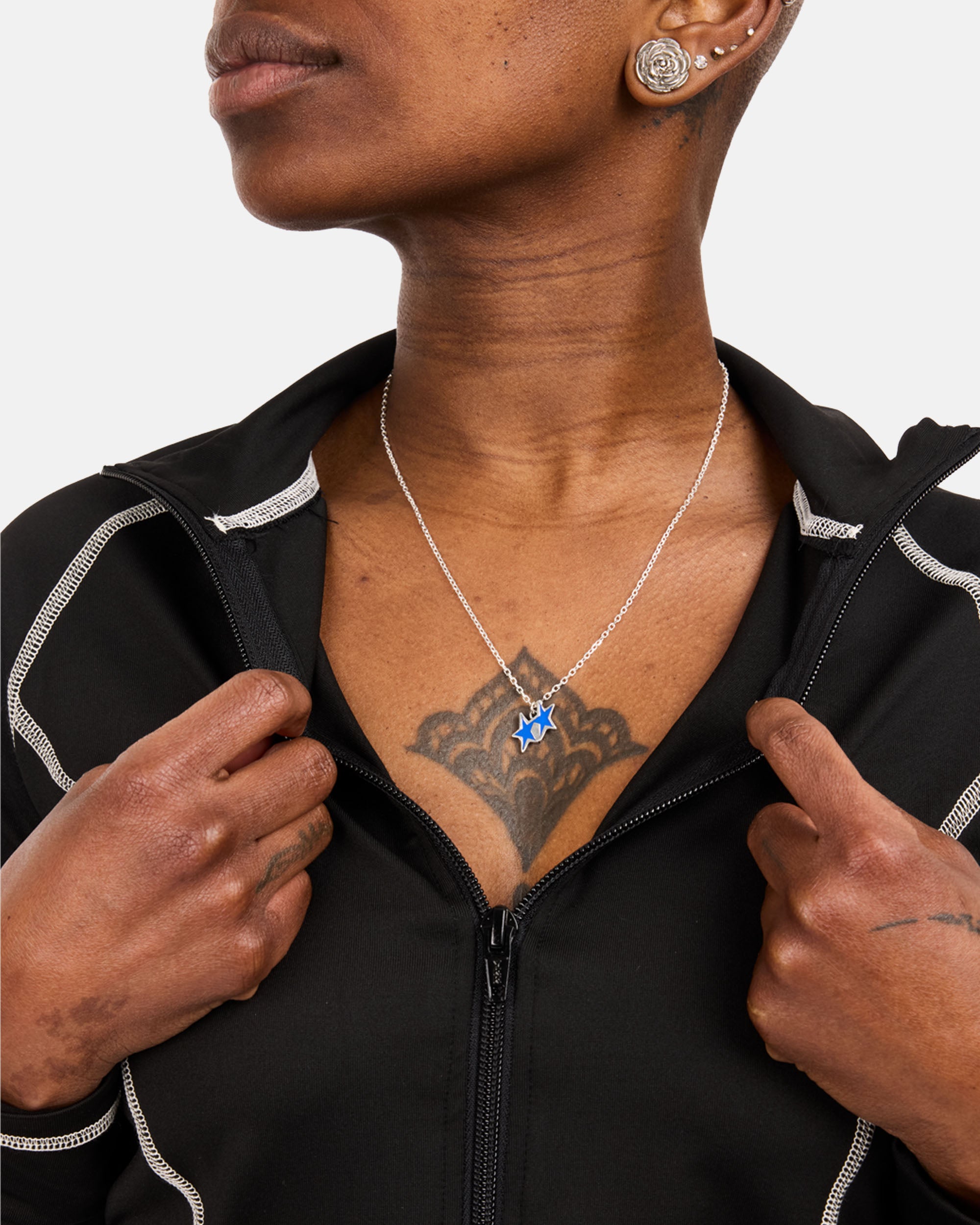 TwoJeys Tilted Enameled Necklace 925 sterling silver 301026400