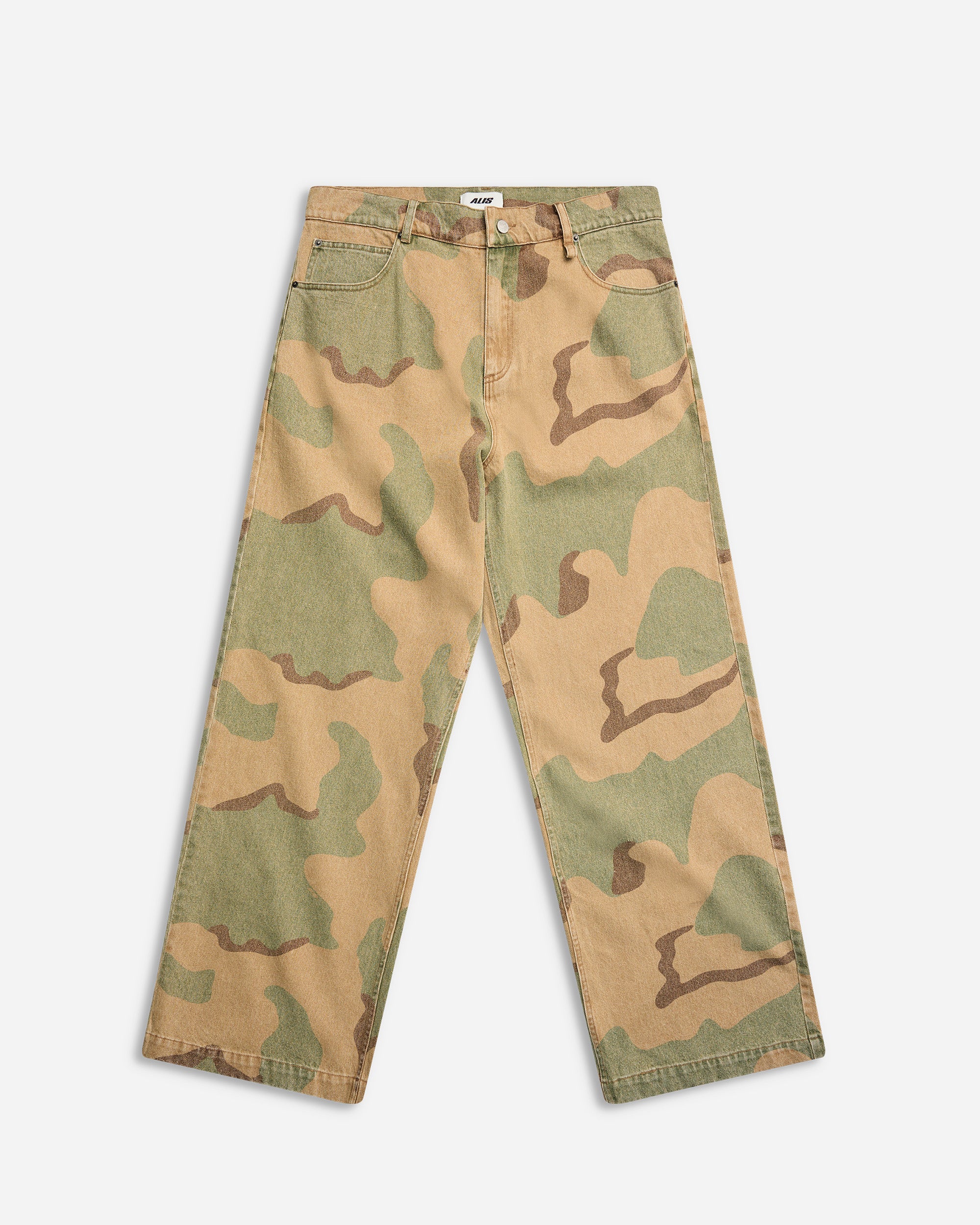 ALIS Bam Wide Fit Jeans W/ Alis Tag Print CAMOUFLAGE 31-53