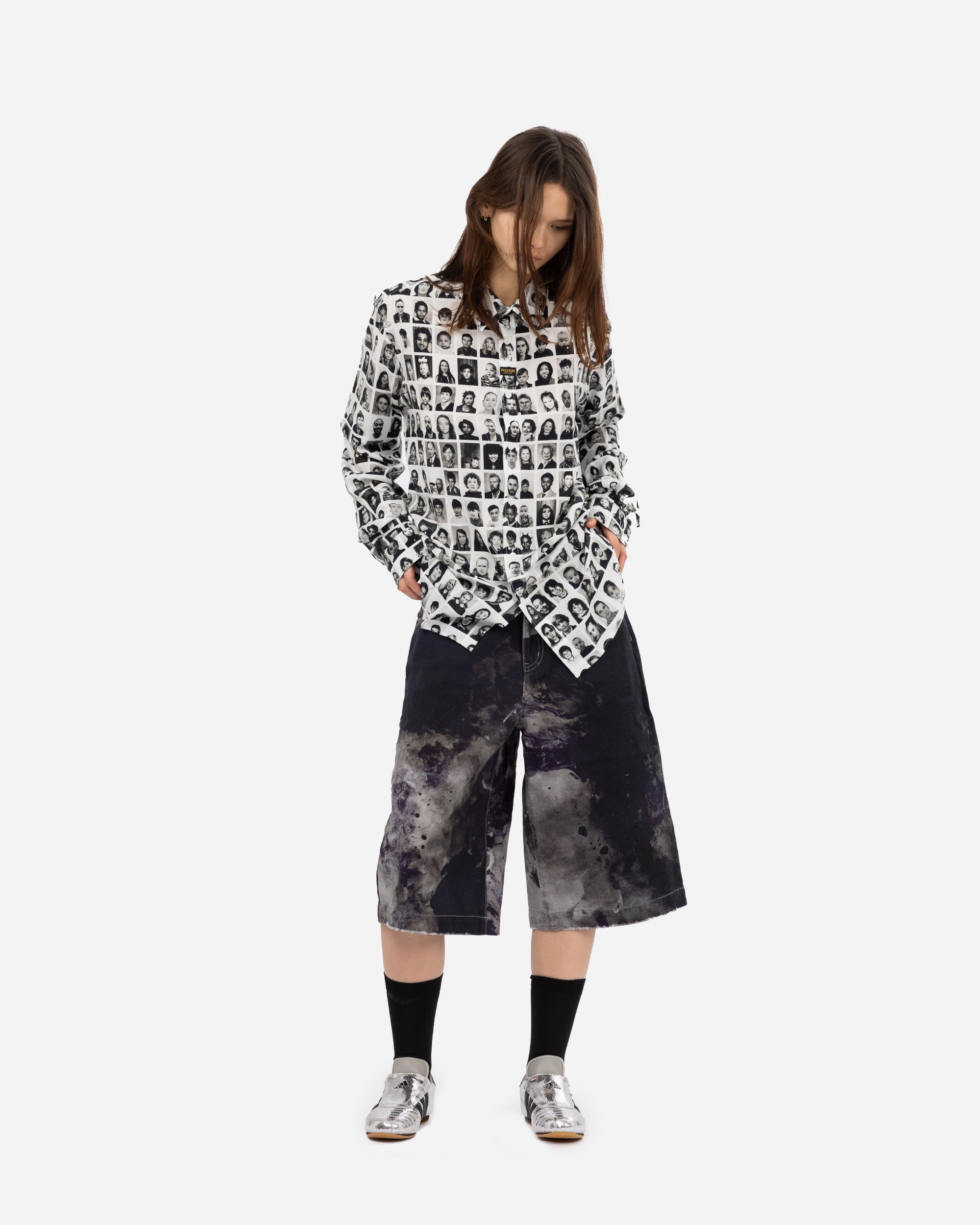 Martine Rose Classic Shirt WHITE/BLACK 401WS24020