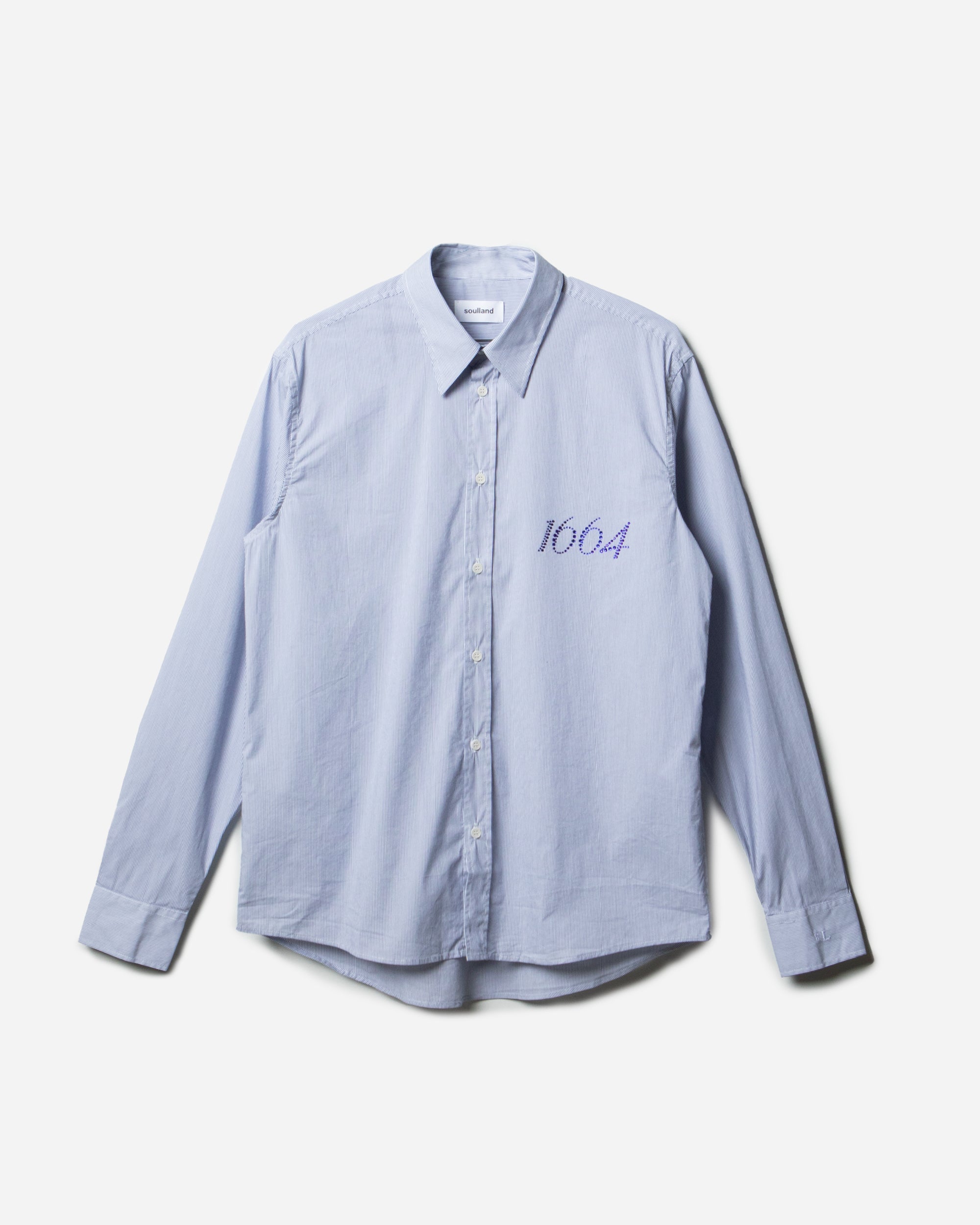 Soulland Soulland x 1664 RADO shirt Navy pinstripes 42068-1331C