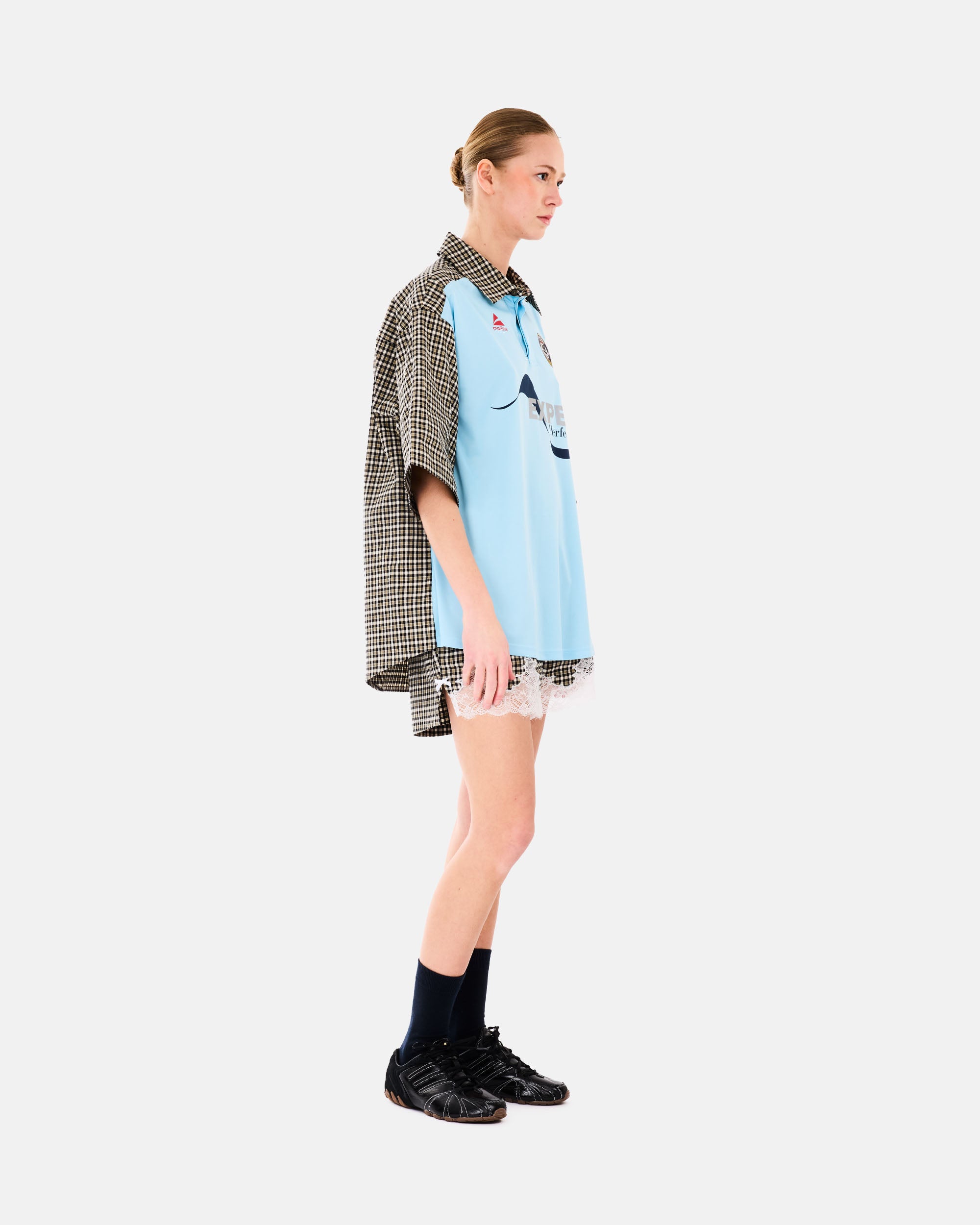 Martine Rose T-Shirt Poloshirt BLACK GREEN LIGHT BLUE BLK 493WS41072