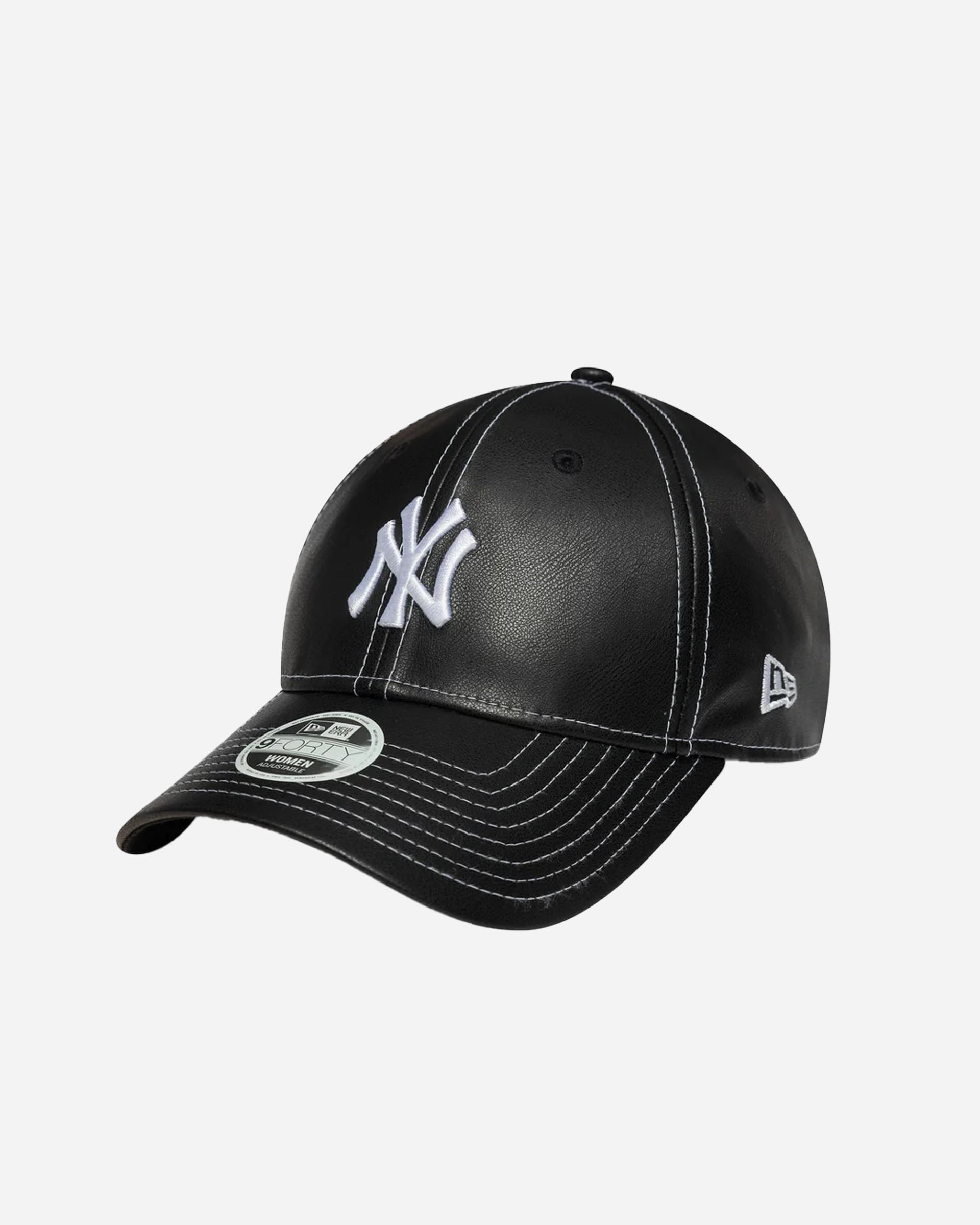 New Era Female Topstitch PU 9FORTY® NEW YORK YANKEES BLKWHI 60691323