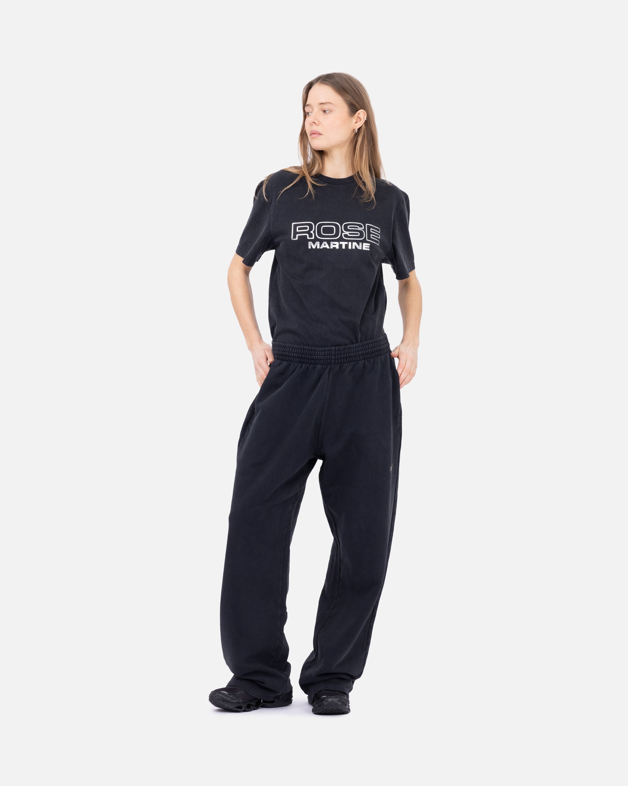 Martine Rose WIDE LEG SWEATPANT BLACK 606JS02002C