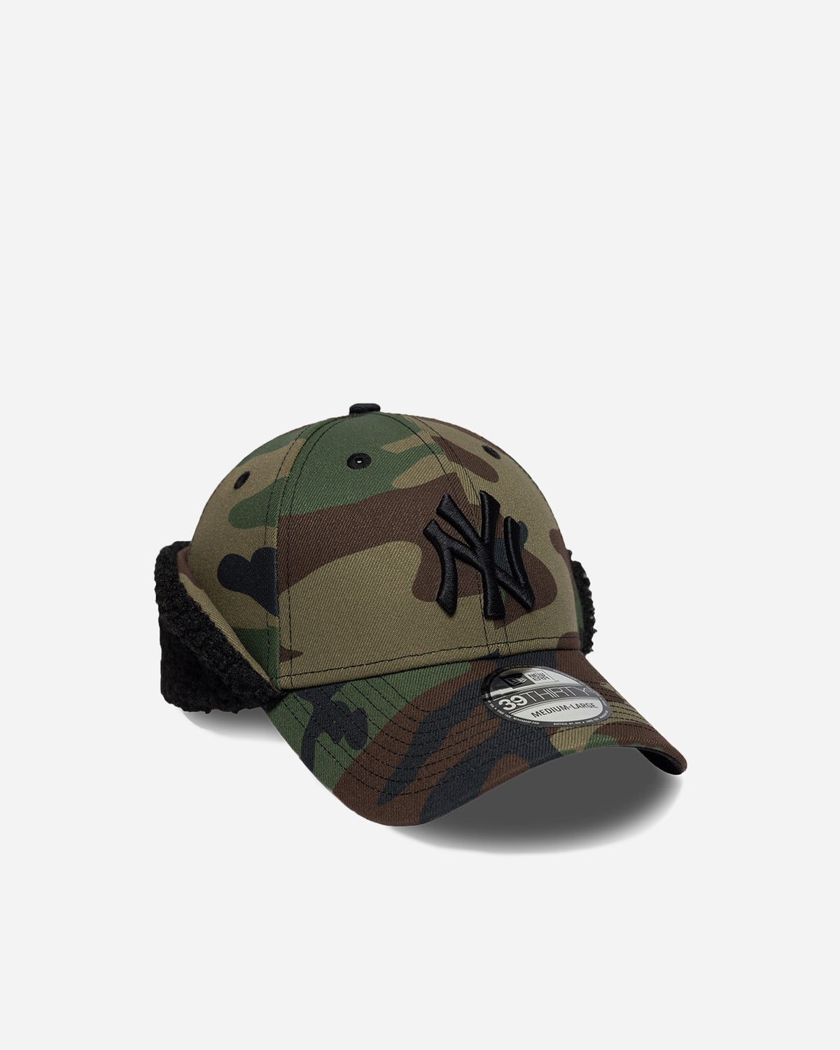 New Era Camo 39THIRTY Downflap BLACK 60960323