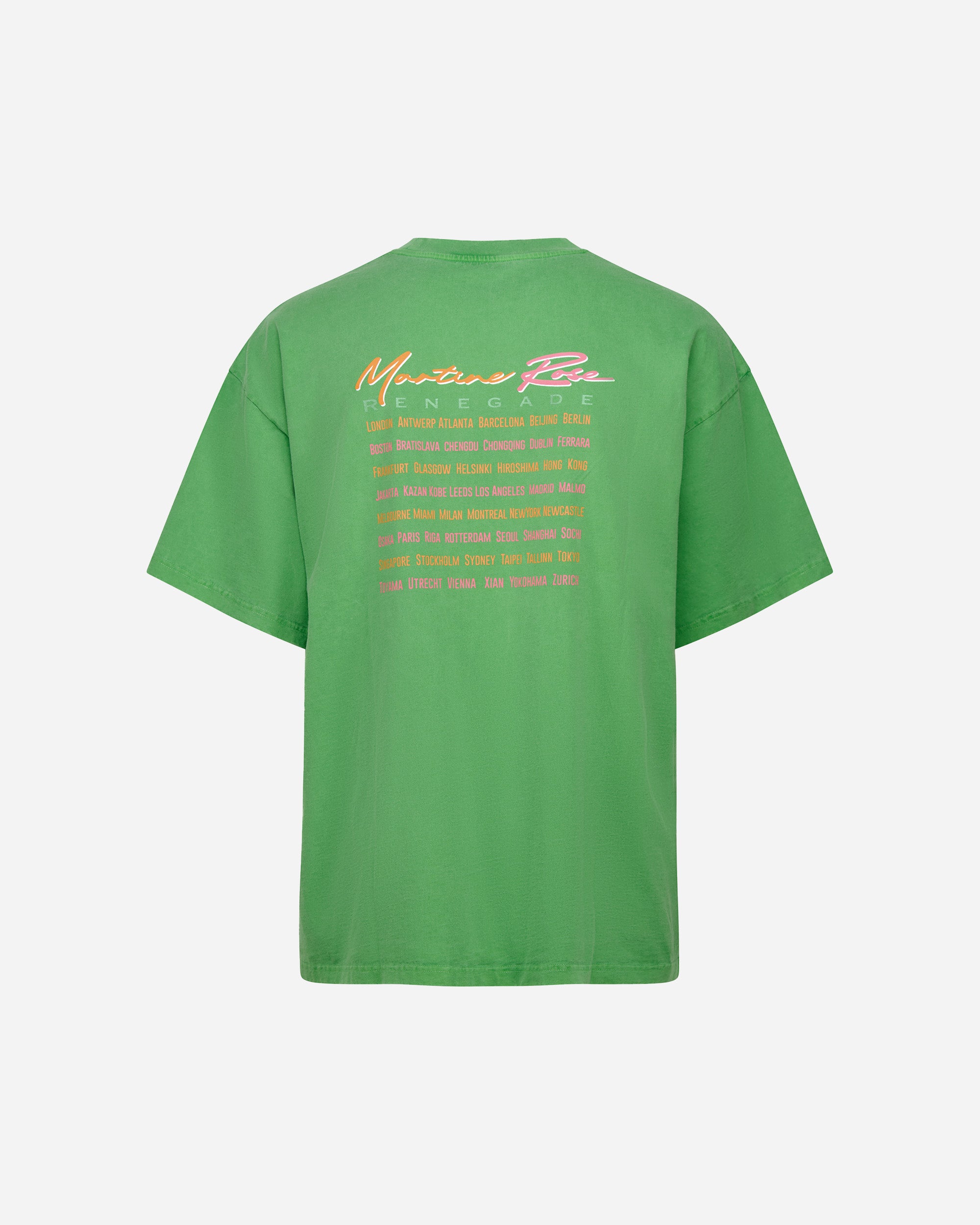 Martine Rose Oversized T-shirt GREEN 621JE01400H