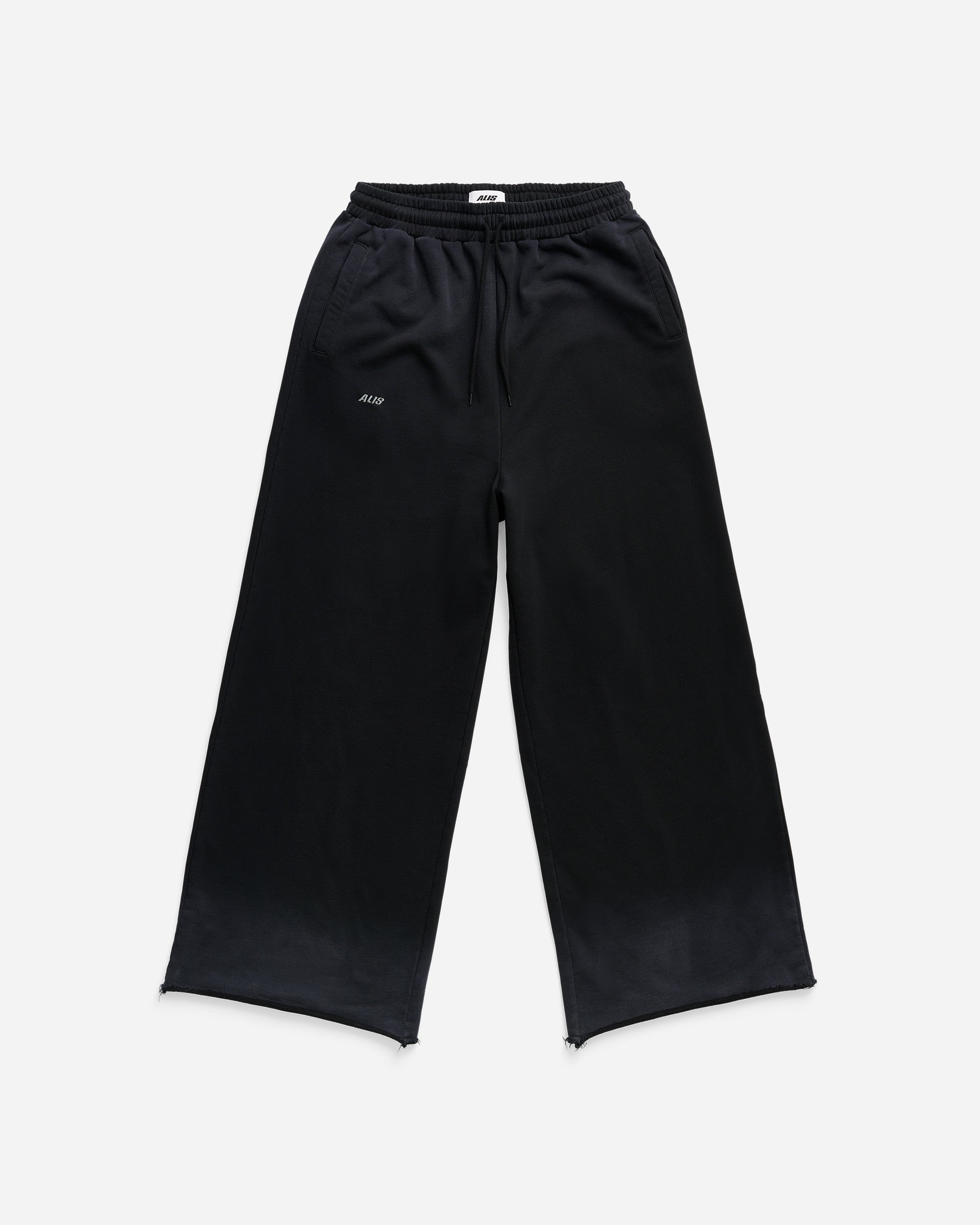 ALIS Alas Wide Loose Sweat Pants Faded Black 78-10