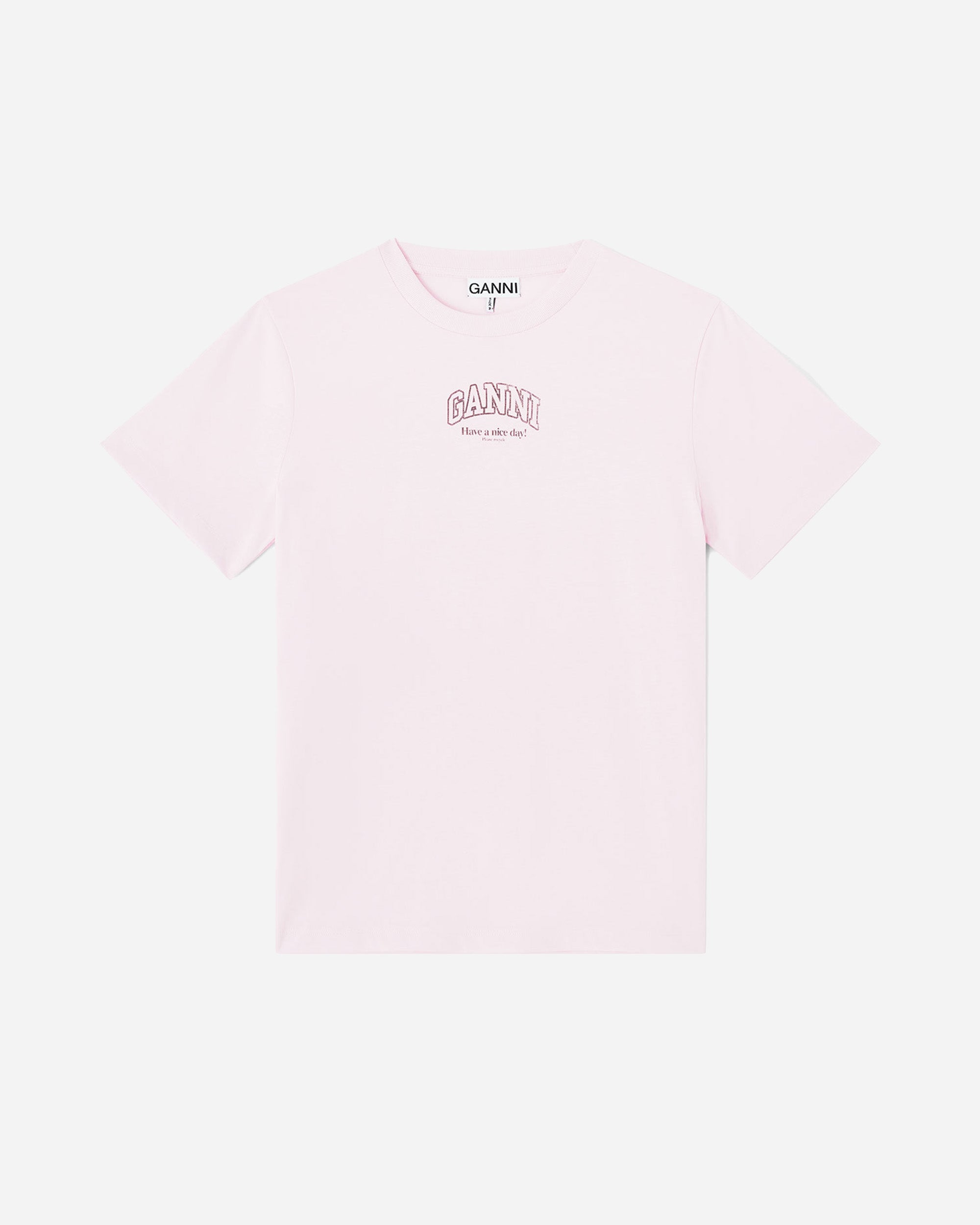 GANNI Essentials T-shirt Chalk Pink A1050057-868
