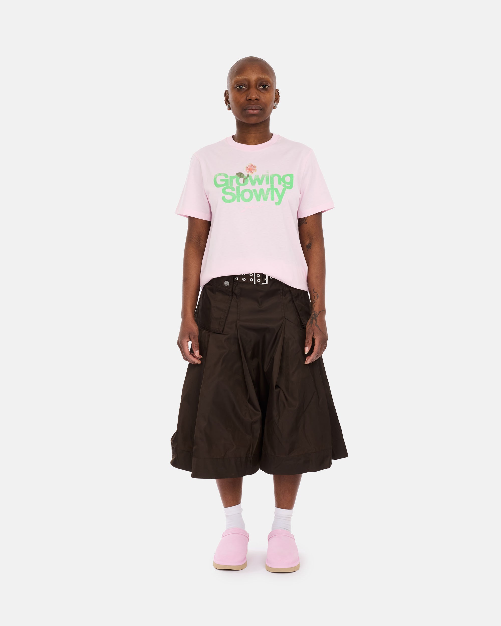 GANNI Basic Cotton Jersey Growing Slowly Chalk Pink A1050191