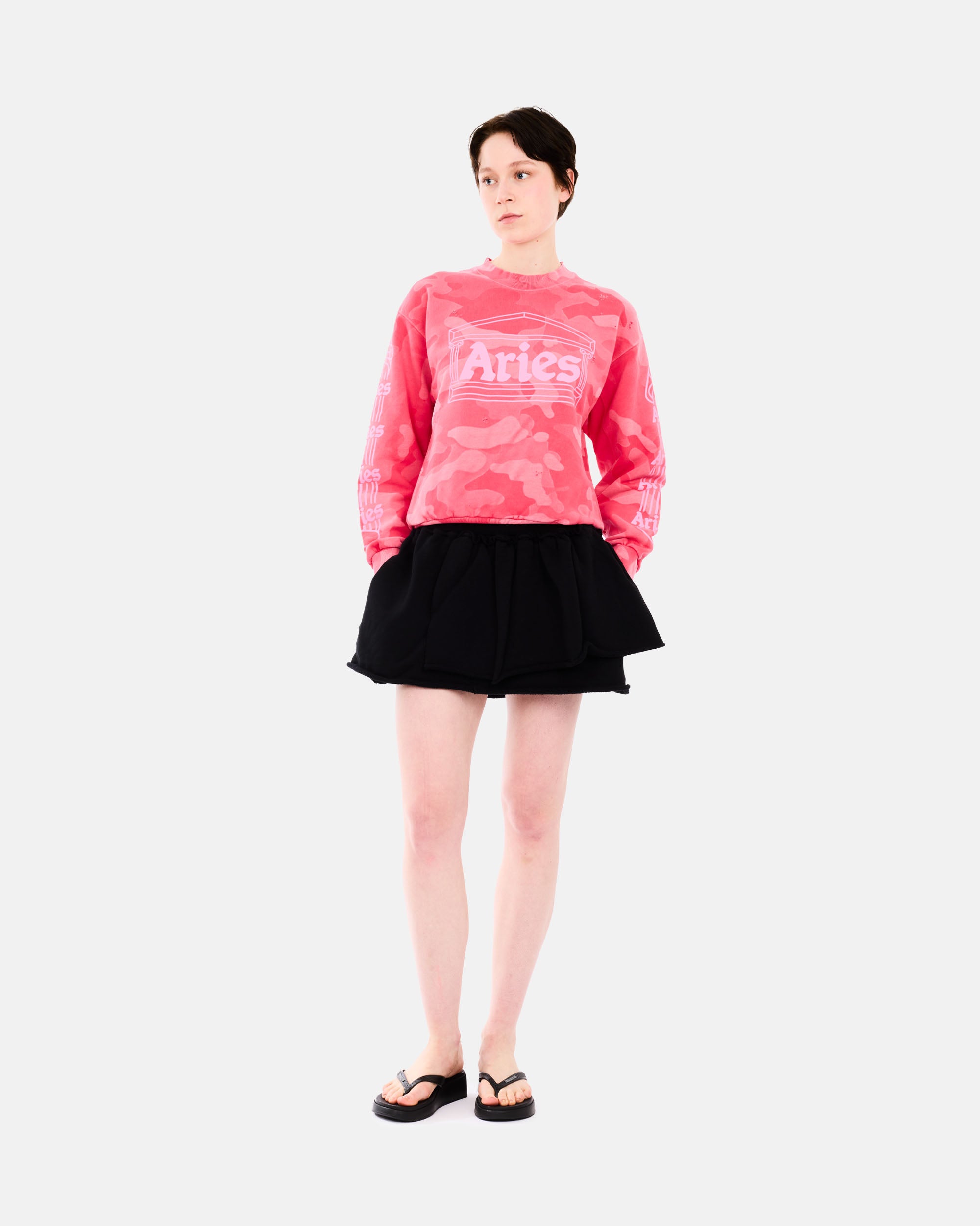 ARIES Aged Column Camo Sweat Pink AR2090105