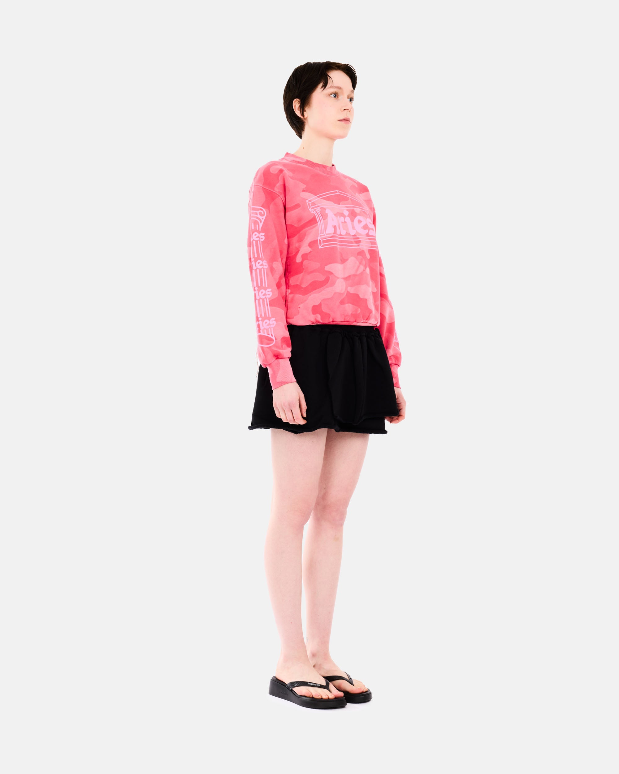ARIES Aged Column Camo Sweat Pink AR2090105