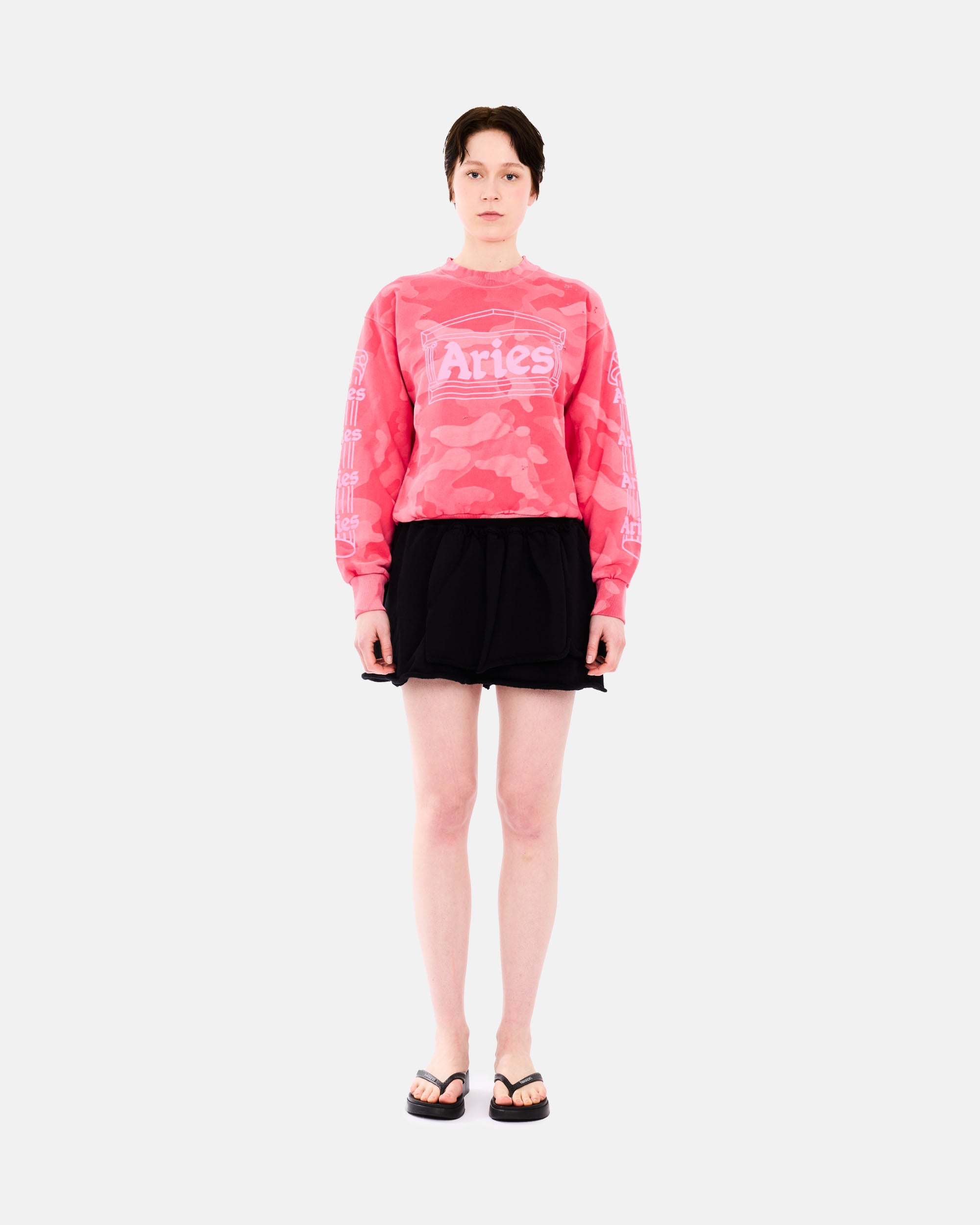ARIES Aged Column Camo Sweat Pink AR2090105