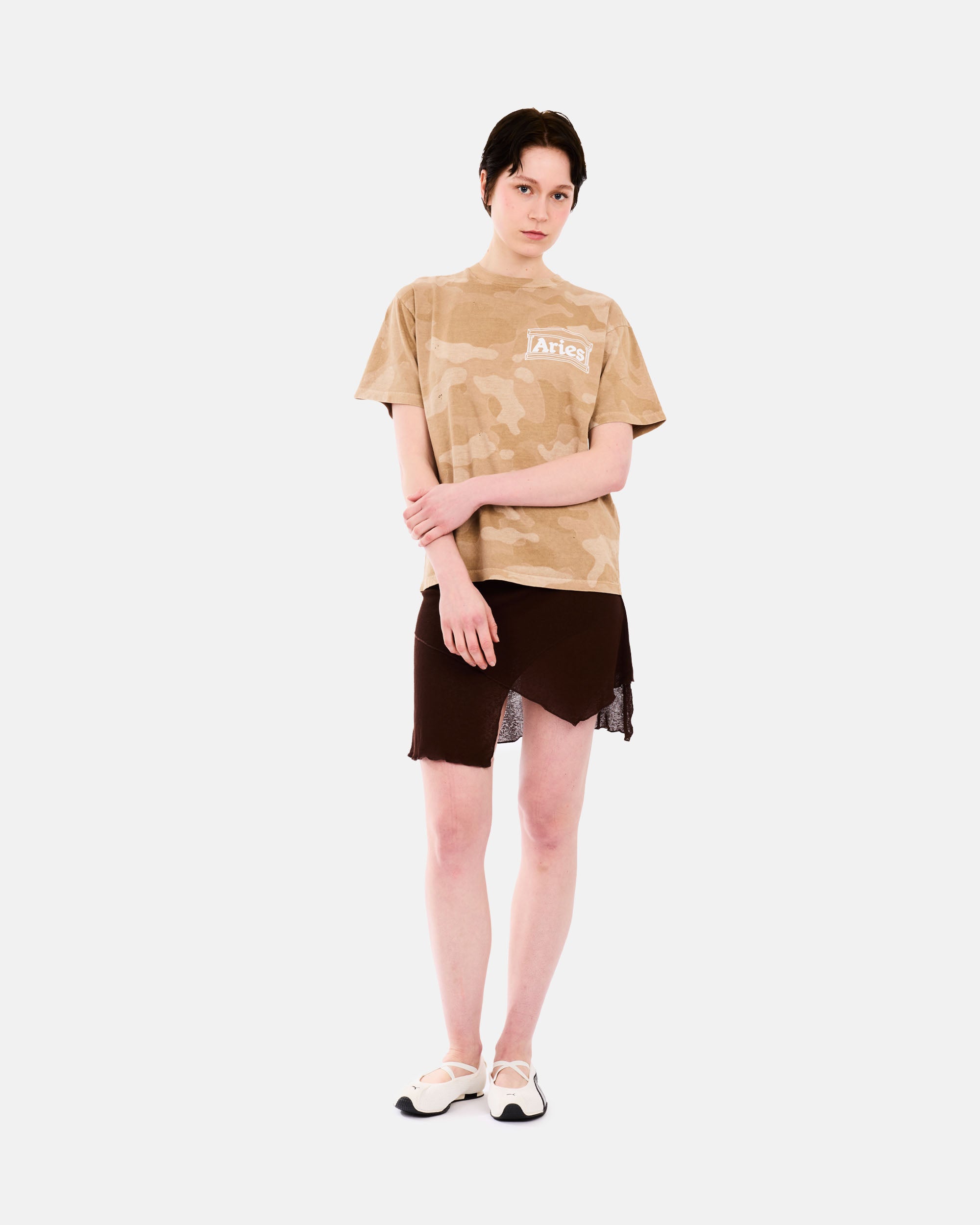 ARIES Aged Camo T-shirt Desert AR6000105-DS