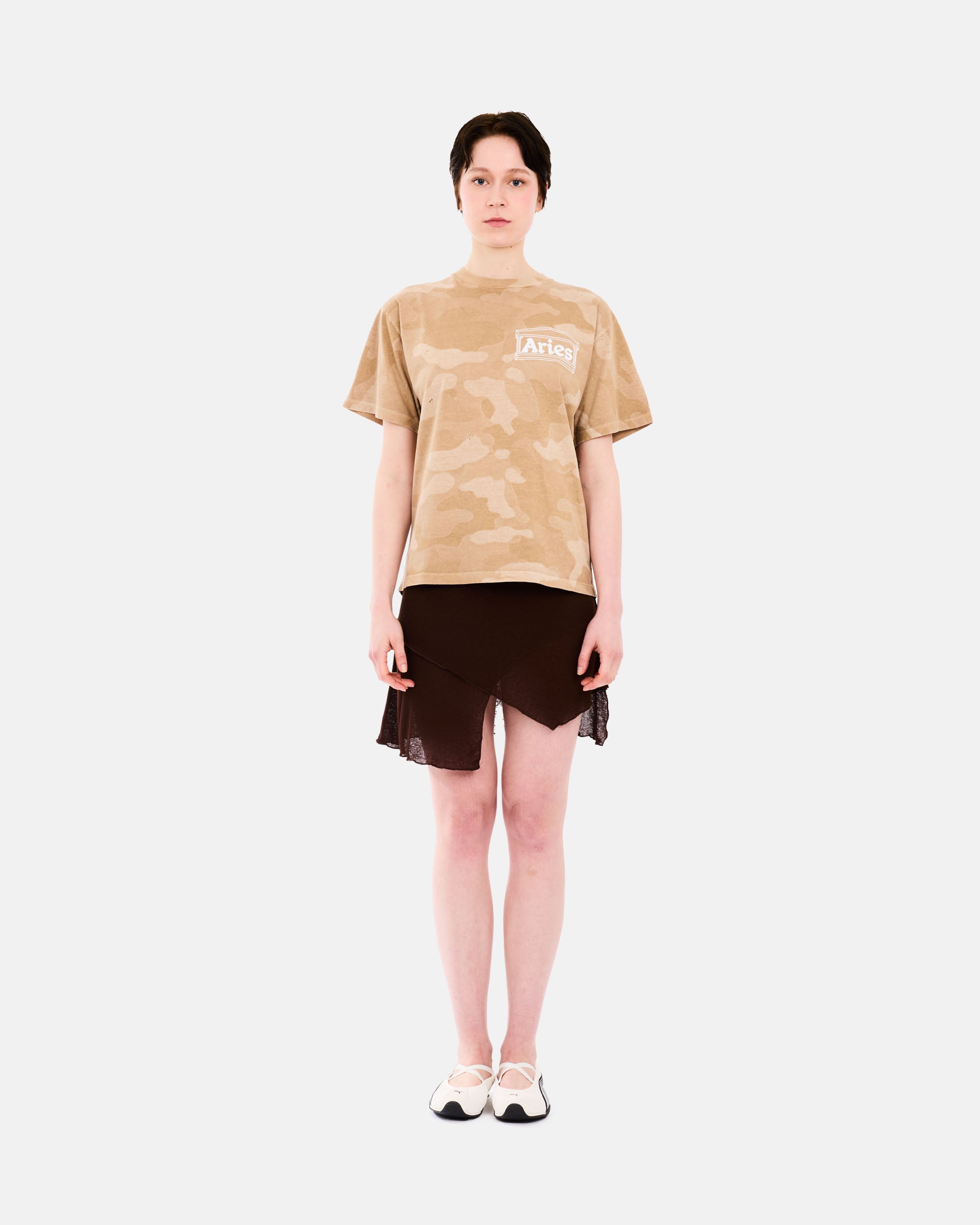 ARIES Aged Camo T-shirt Desert AR6000105-DS