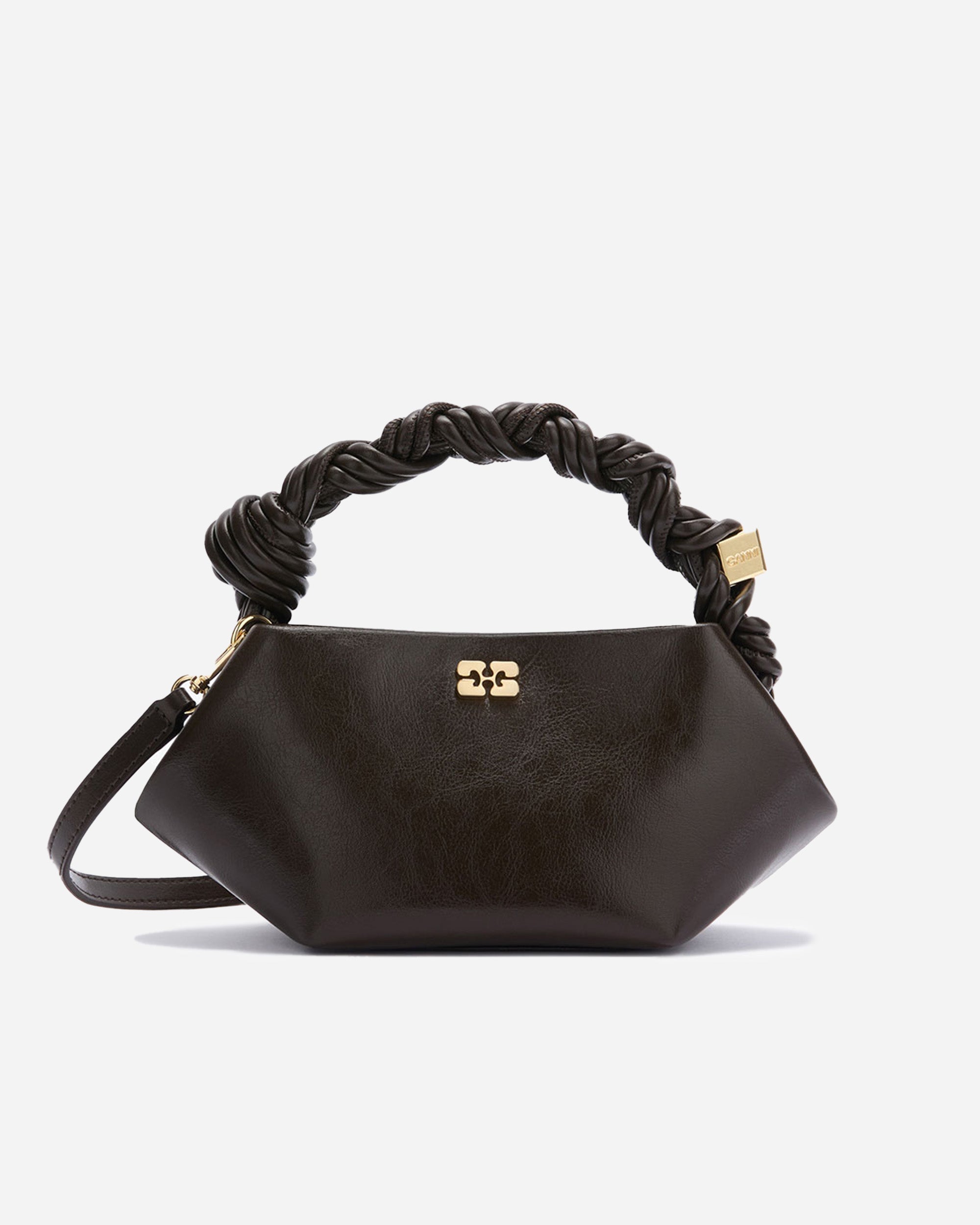 GANNI Bou Mini Crinkle Oleatex Dark Olive B2100046-826