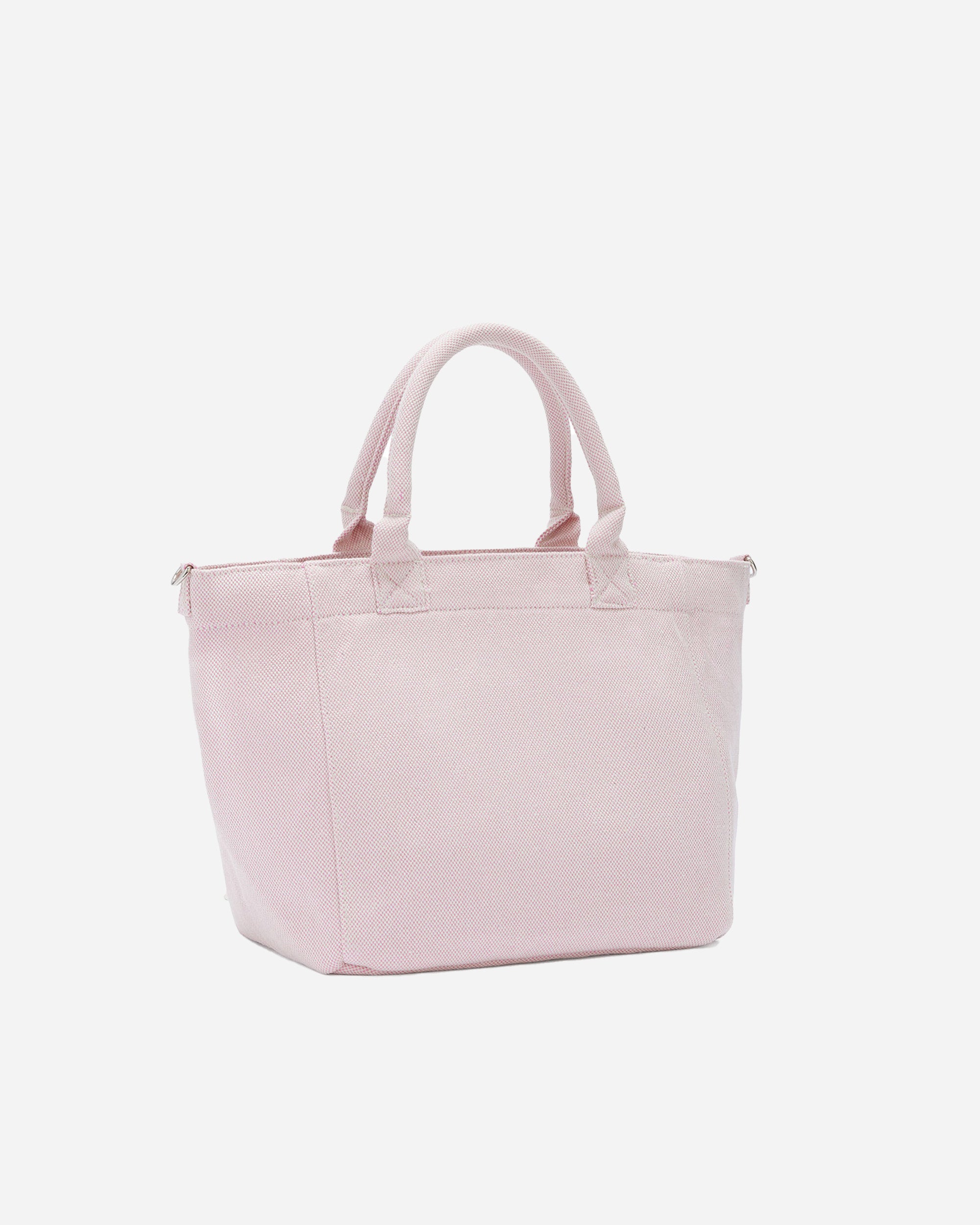 GANNI Small Easy Shopper Raspberry Print Egret B2110089