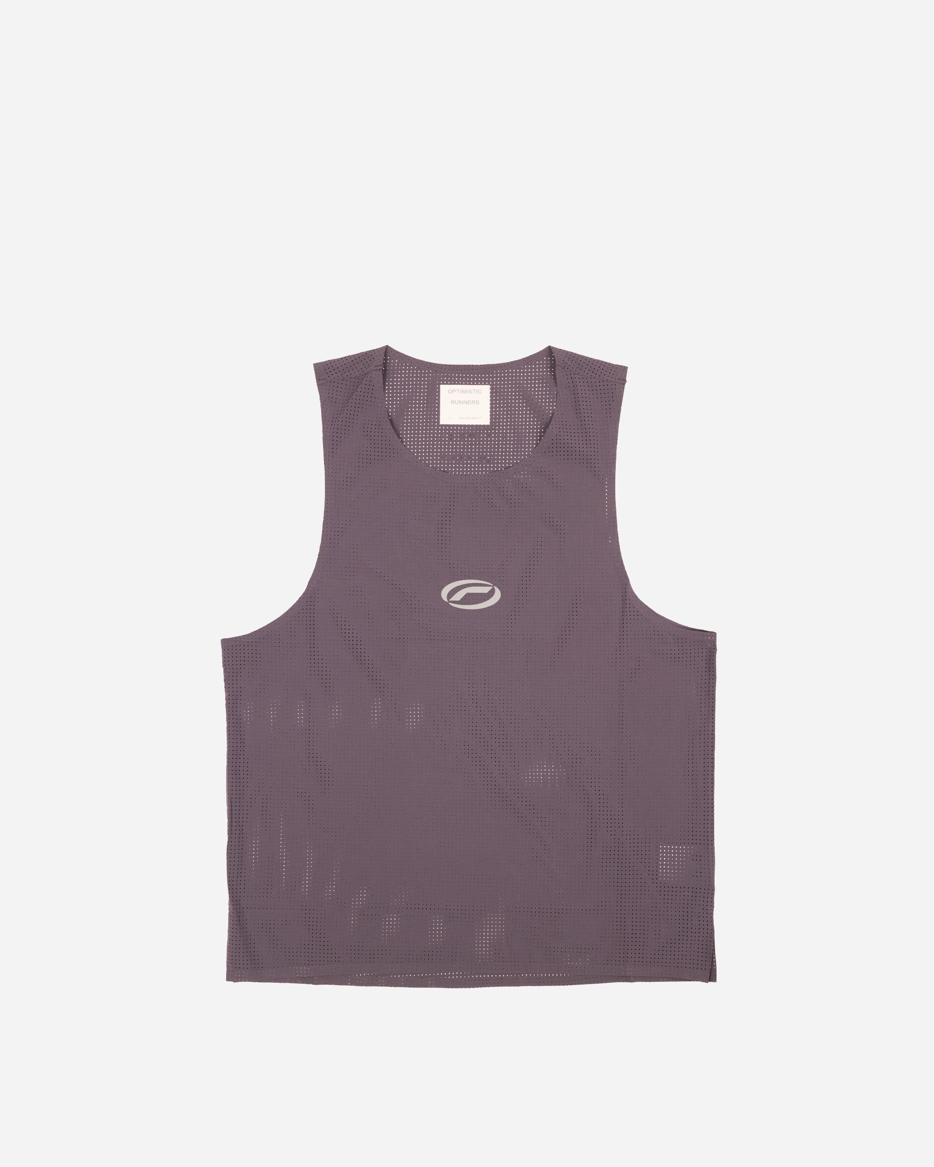 Optimistic Runners Crop Mesh Singlet BLUEBERRY CMS26BLB