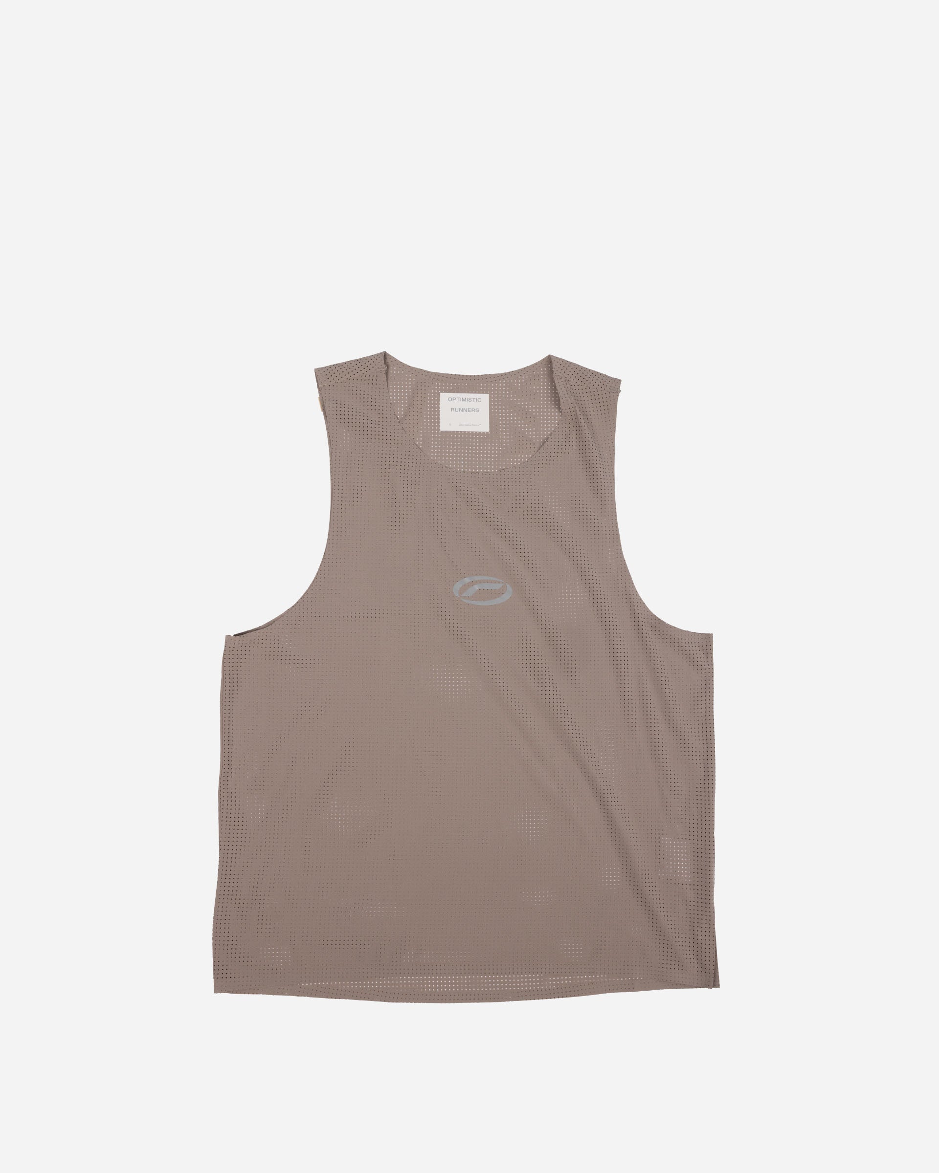 Optimistic Runners Crop Mesh Singlet CAMEL CMS26CL