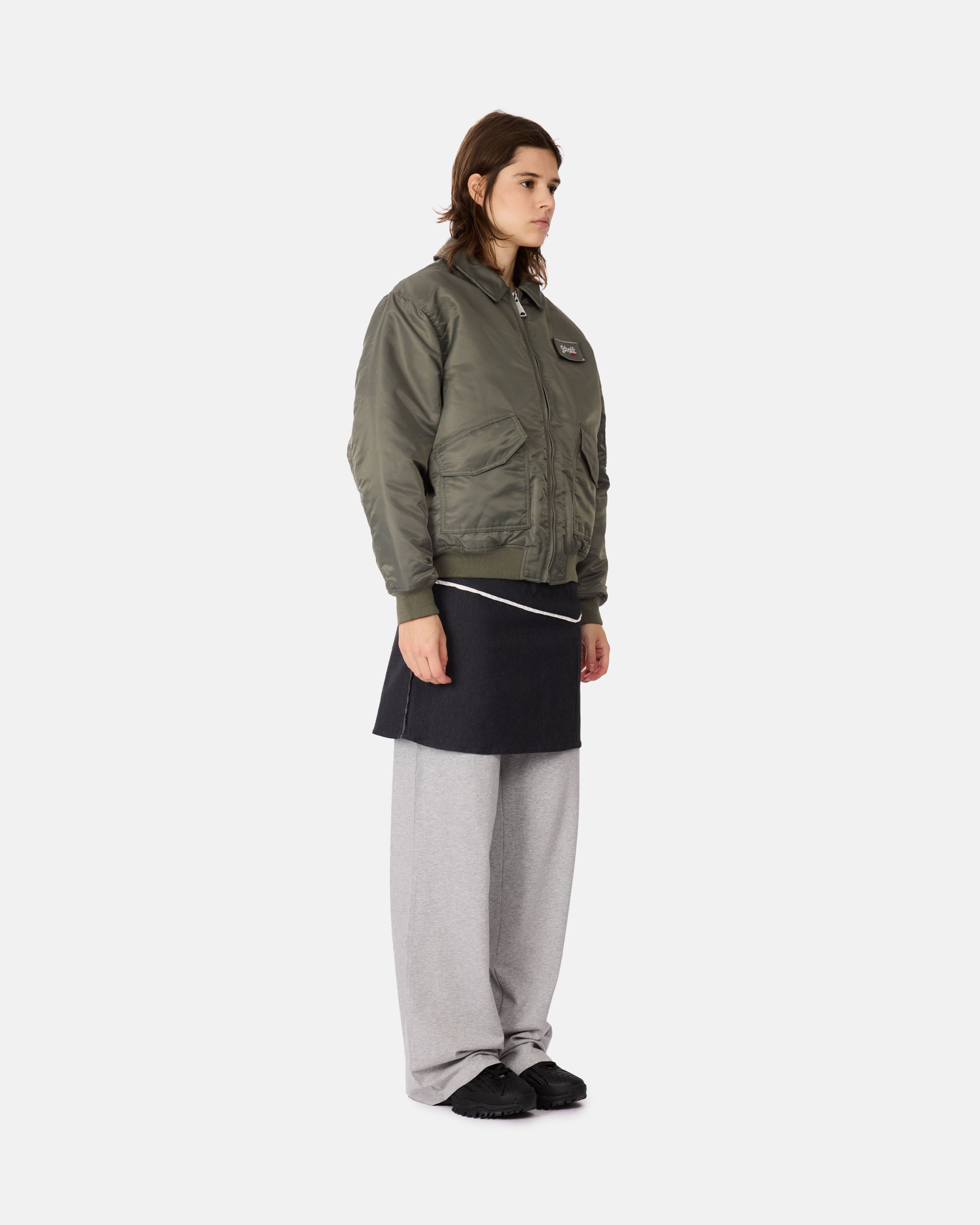 Schott Blouson CWU Fit Loose Sage kaki DANWRS
