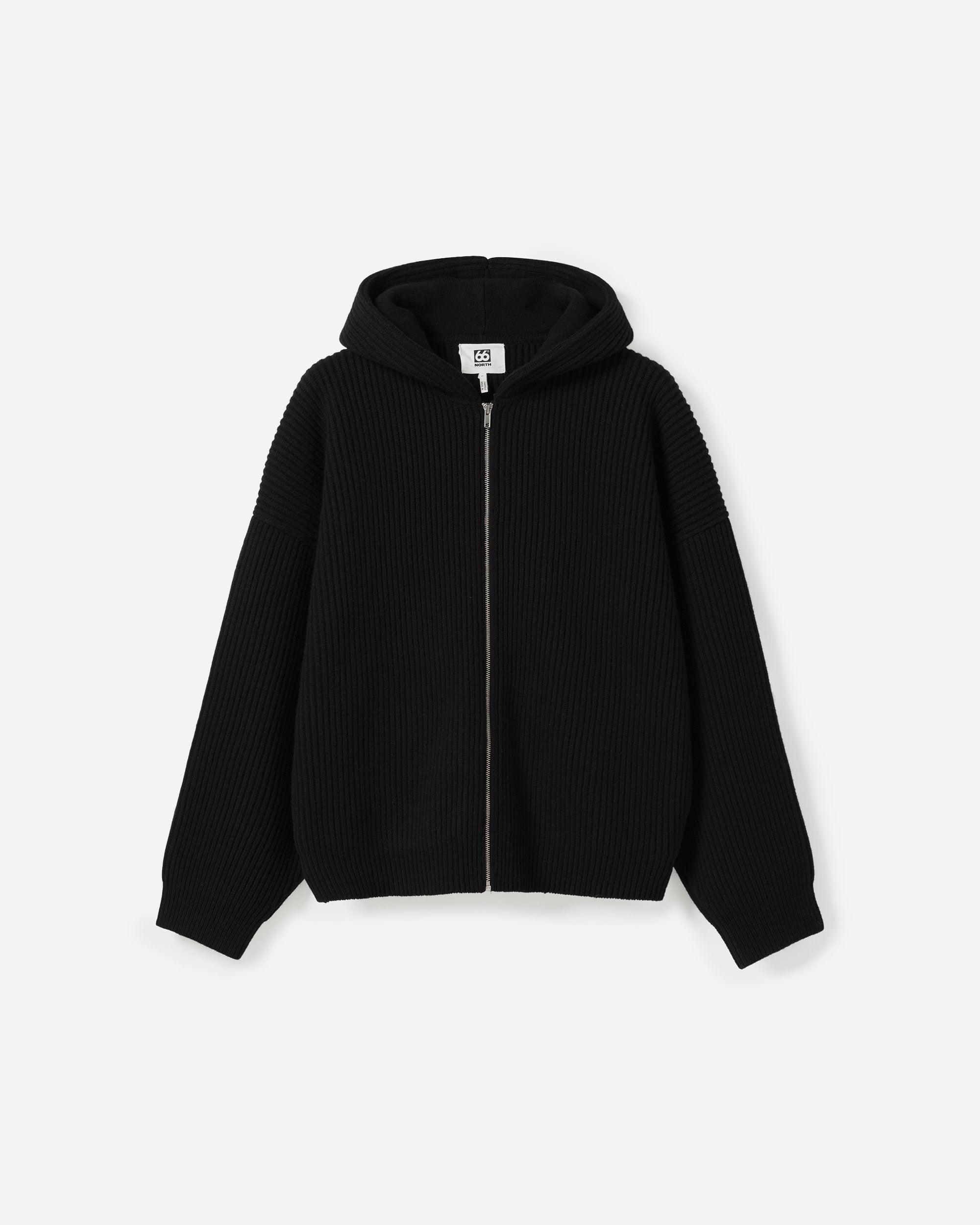 66°North Vonarstræti Zipped Hoodie Black E11448-900
