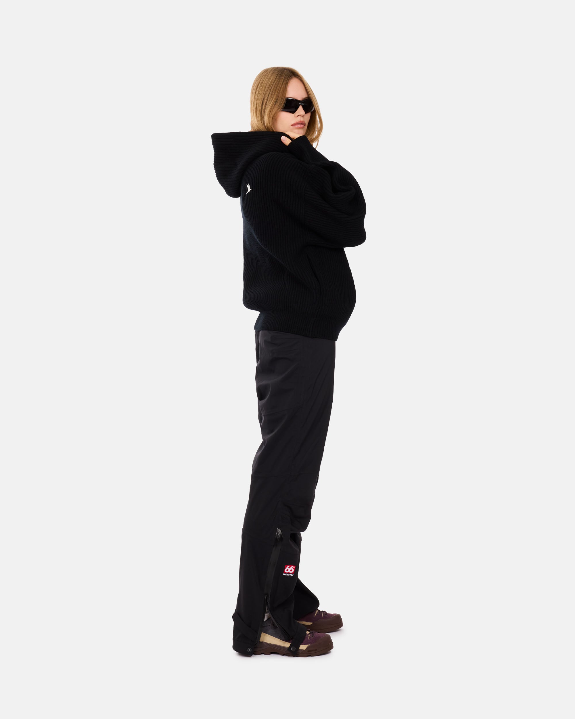 66°North Vonarstræti Zipped Hoodie Black E11448-900