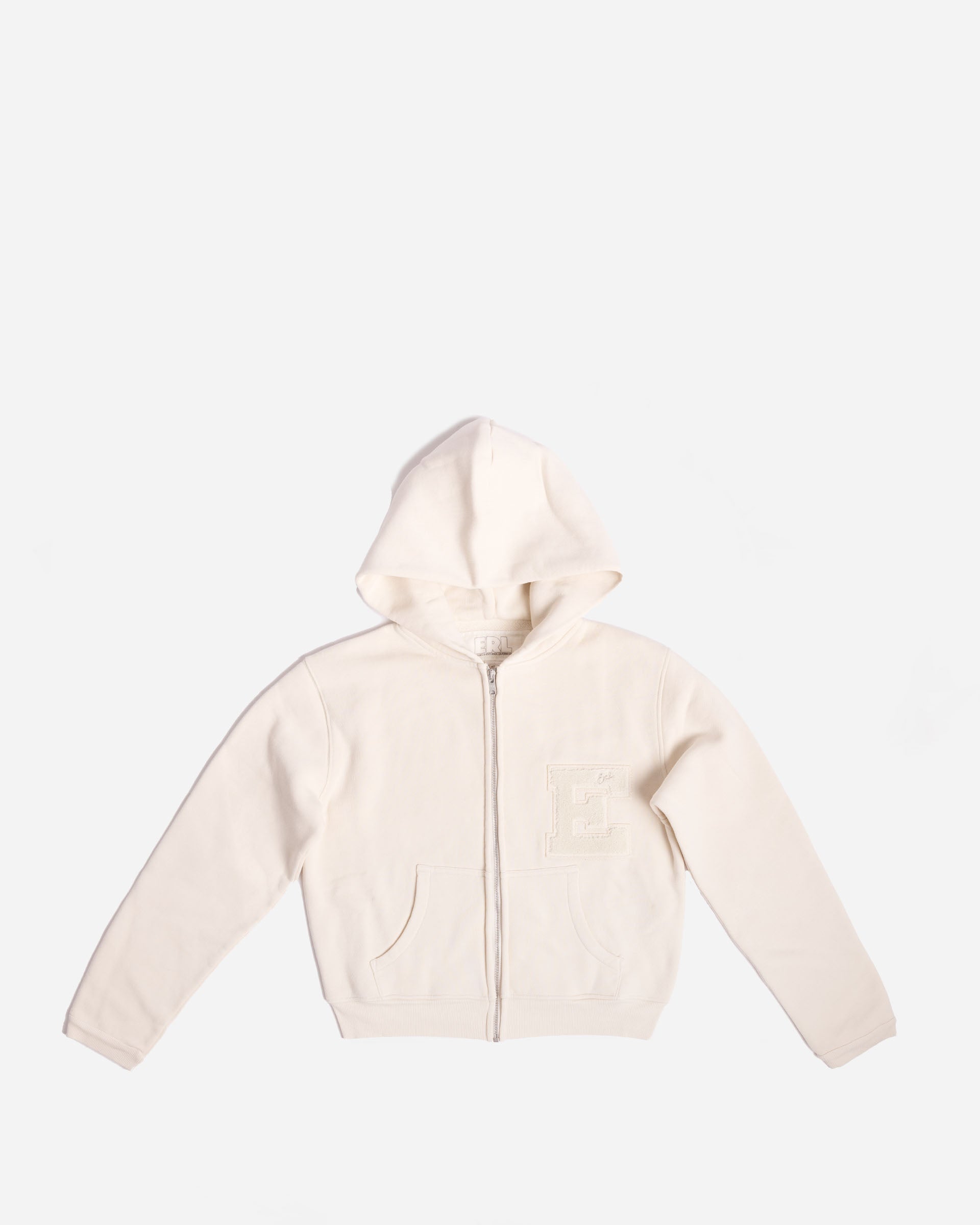 ERL Varsity Zip-up Hoodie LIGHT GREY ERL10T023-1