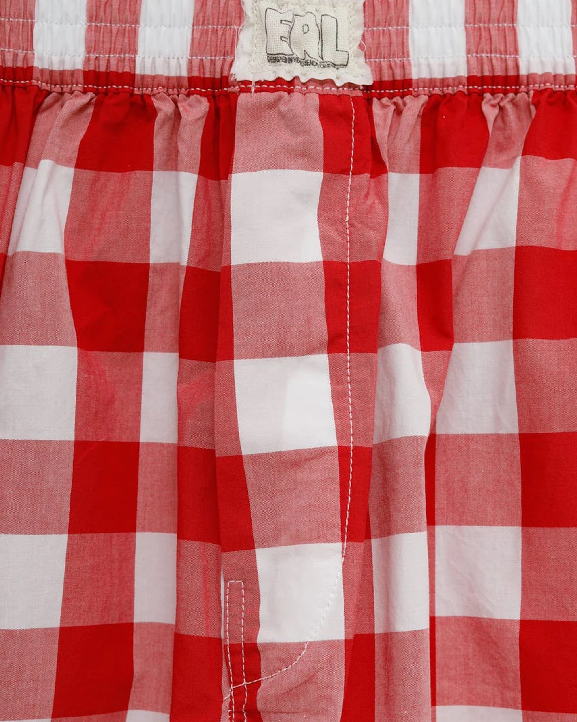 ERL Gingham Boxers RED ERL10UW01-1