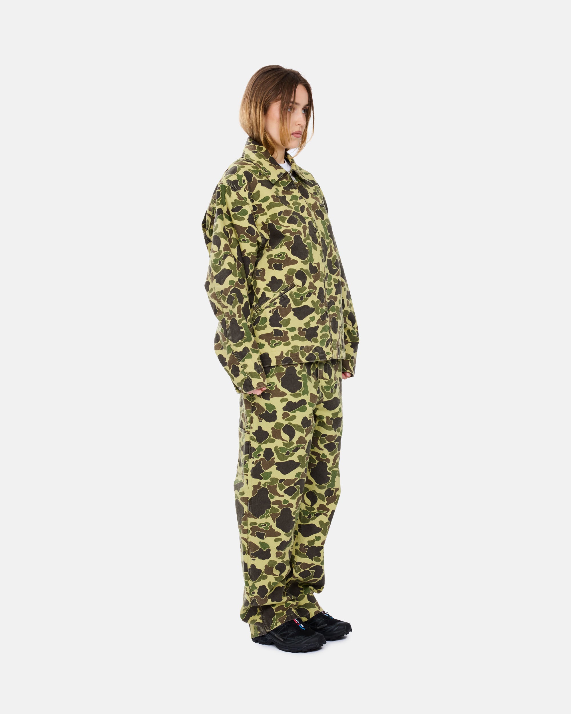 Carhartt WIP Duck Detroit Jacket Camo Duck, Green I034281-2EQ06