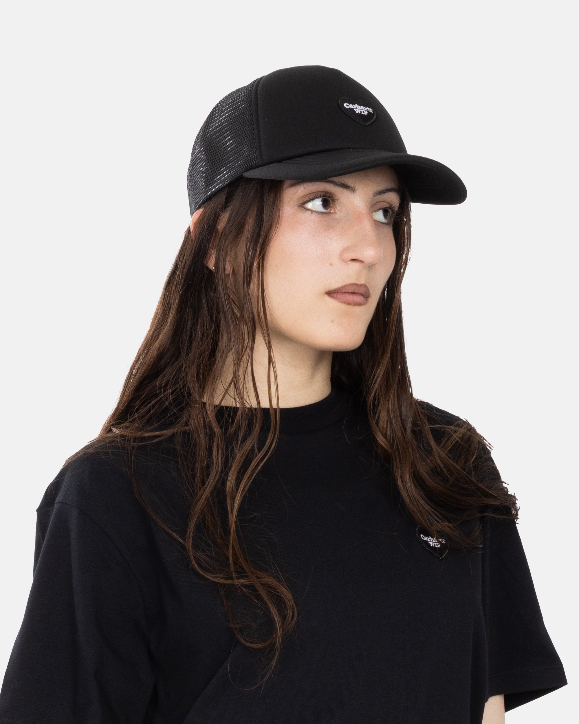 Carhartt WIP Heart Patch Trucker Cap Black I035250-89XX