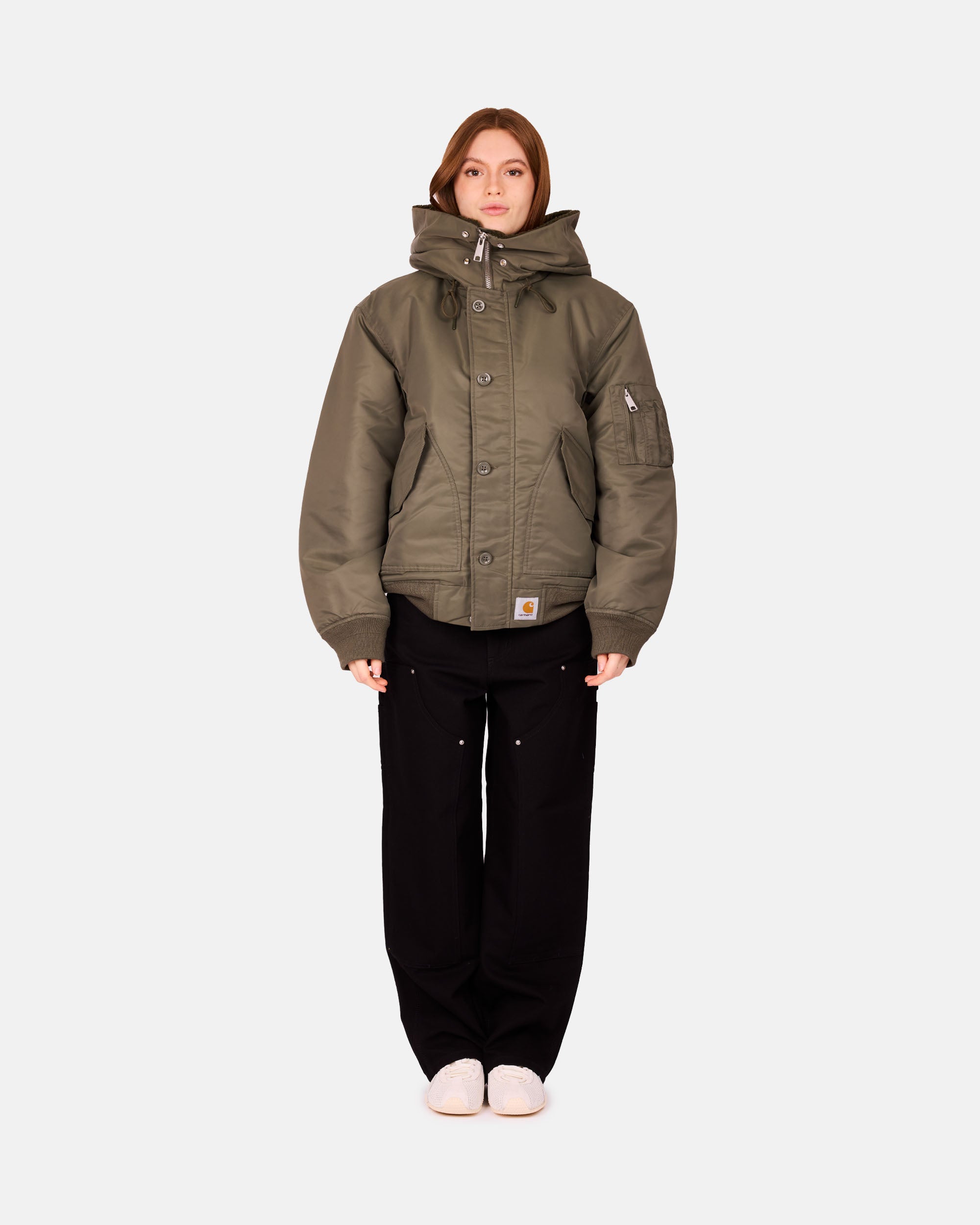 Carhartt WIP Hd Oltera Bomber Cypress / Persimmon I035309-3GSXX