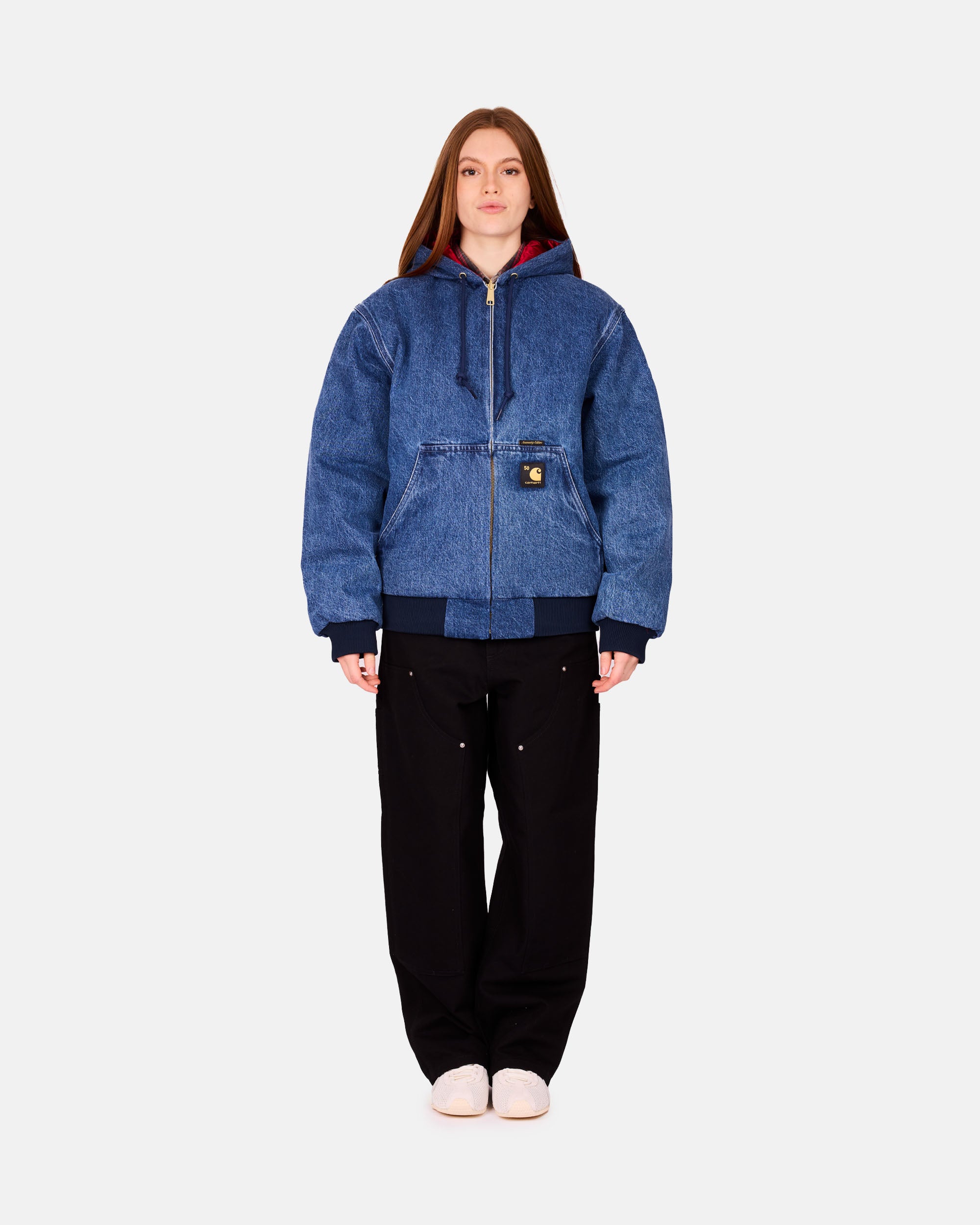 Carhartt WIP 50 Years Anniversary OG Active Jacket Denim Blue / USA Red I035966-3FZ12