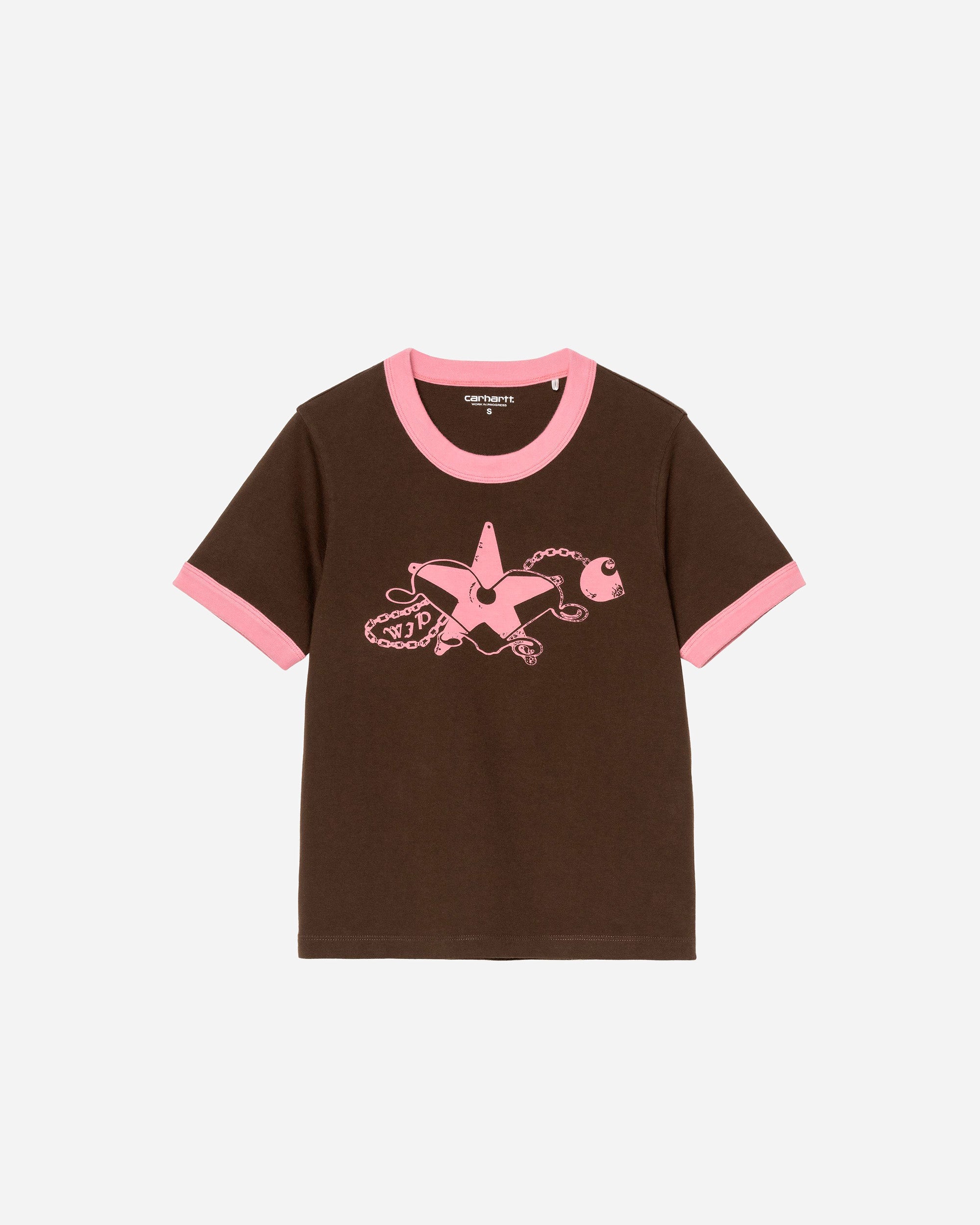 Carhartt WIP W' Outlaw Star Ringer T-Shirt Tobacco / Havana I036928.3U160