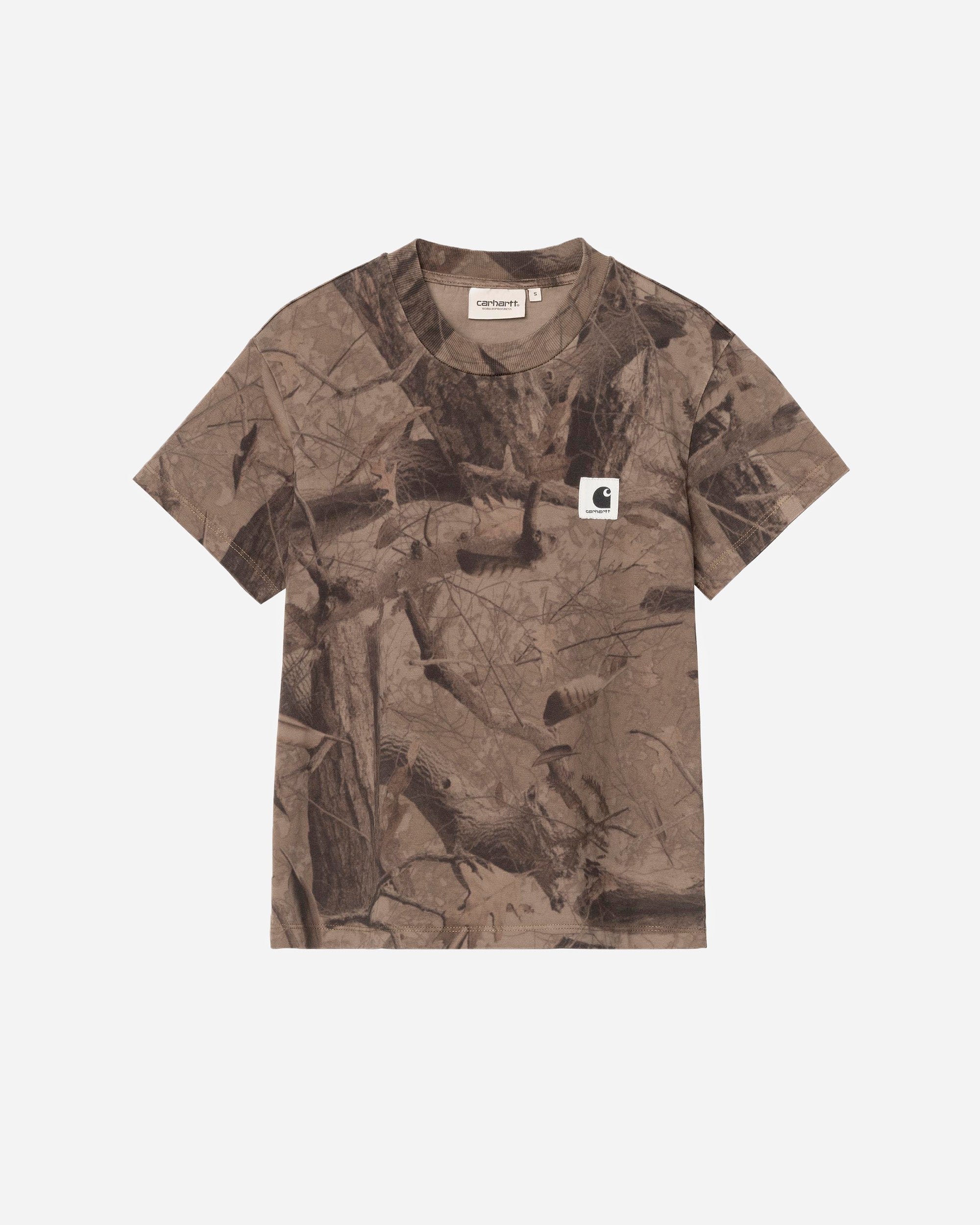 Carhartt WIP Feather Tree T-Shirt Camo Feather Tree, Khaki / Shungite I037277.3ZQGD